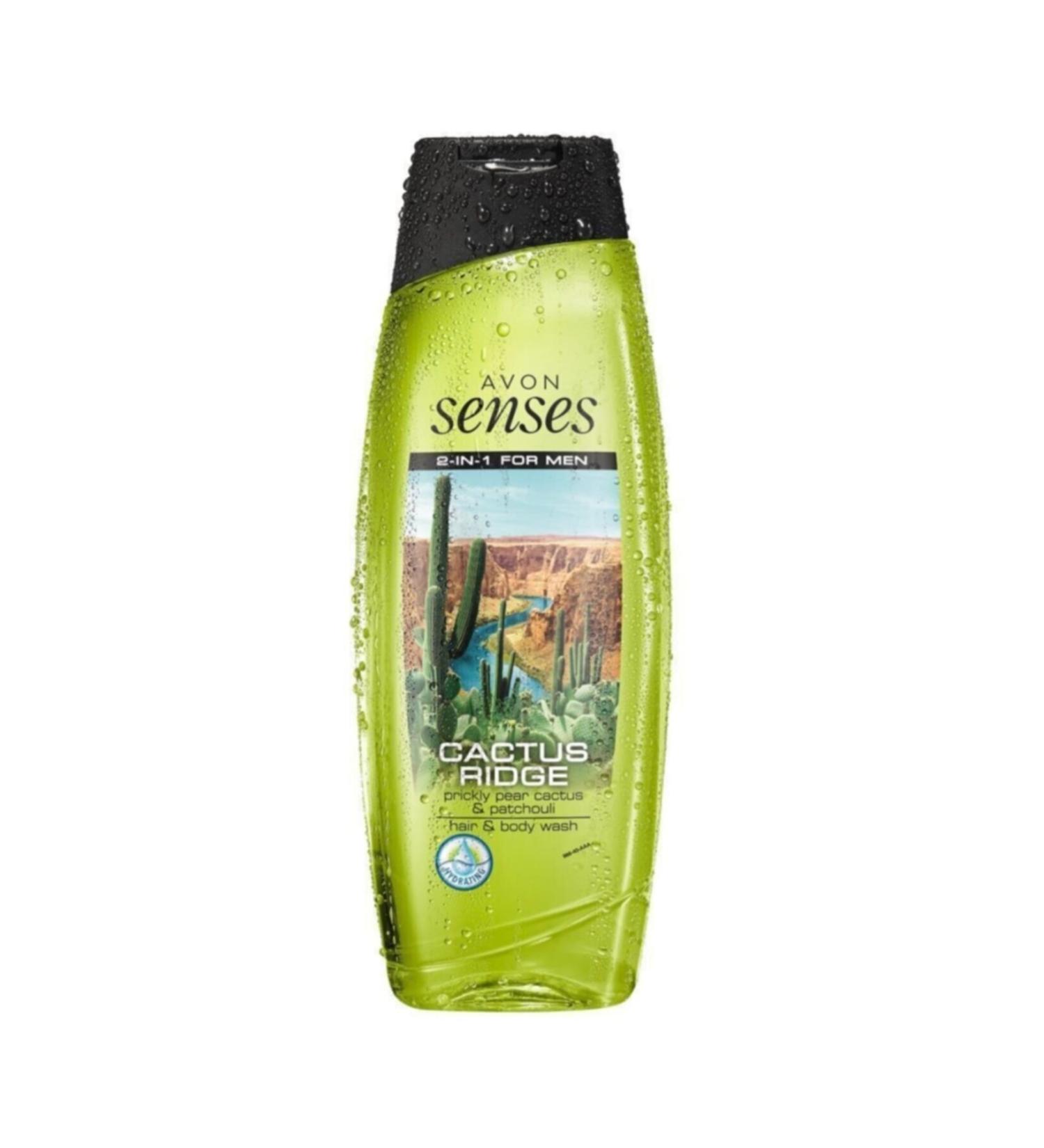 Avon Senses For Men Cactus Ridge Hair and Body Shampoo 500ml