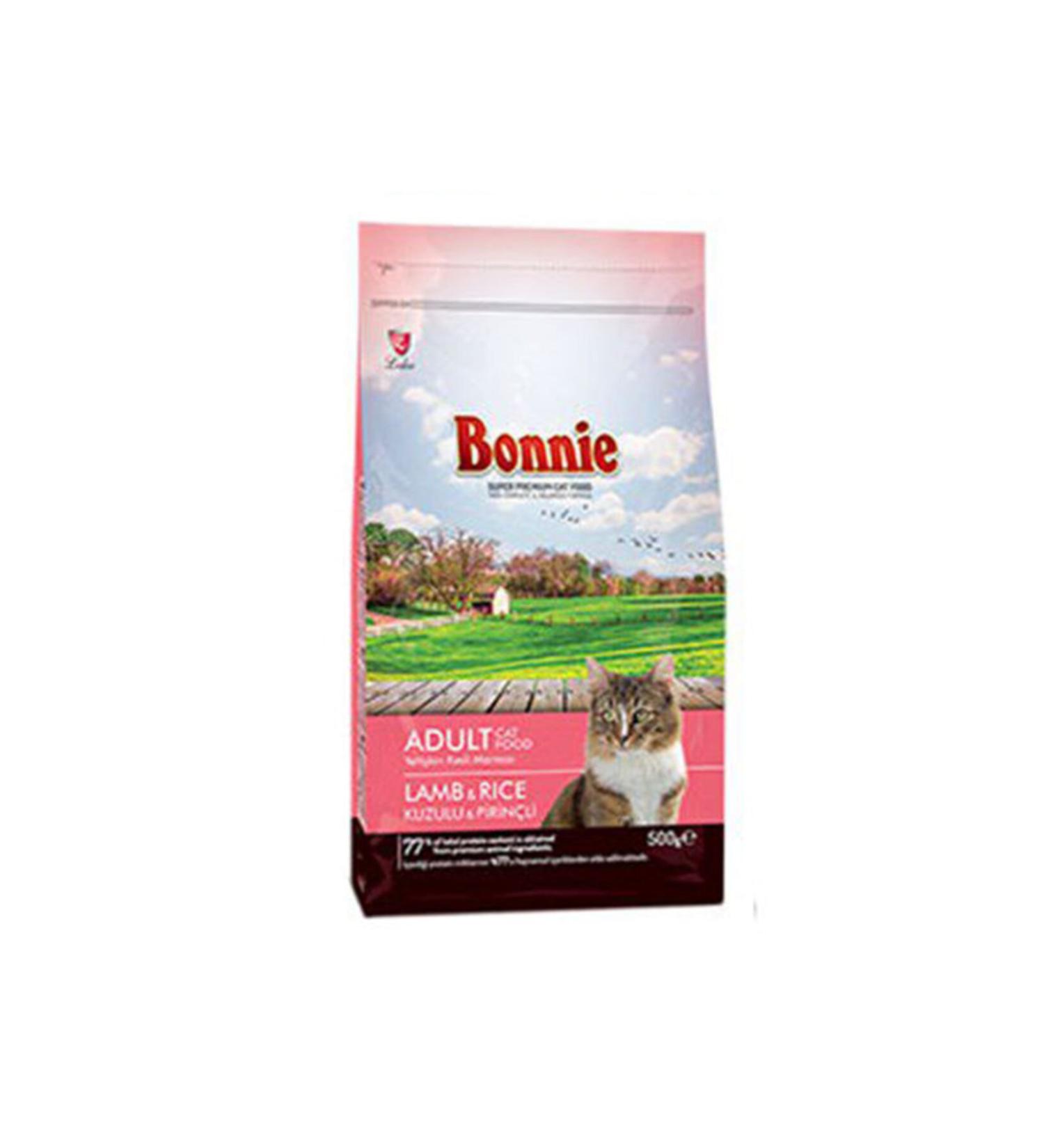 Bonnie Cat Food 500 Gr Lamb&Rice 12 Packs