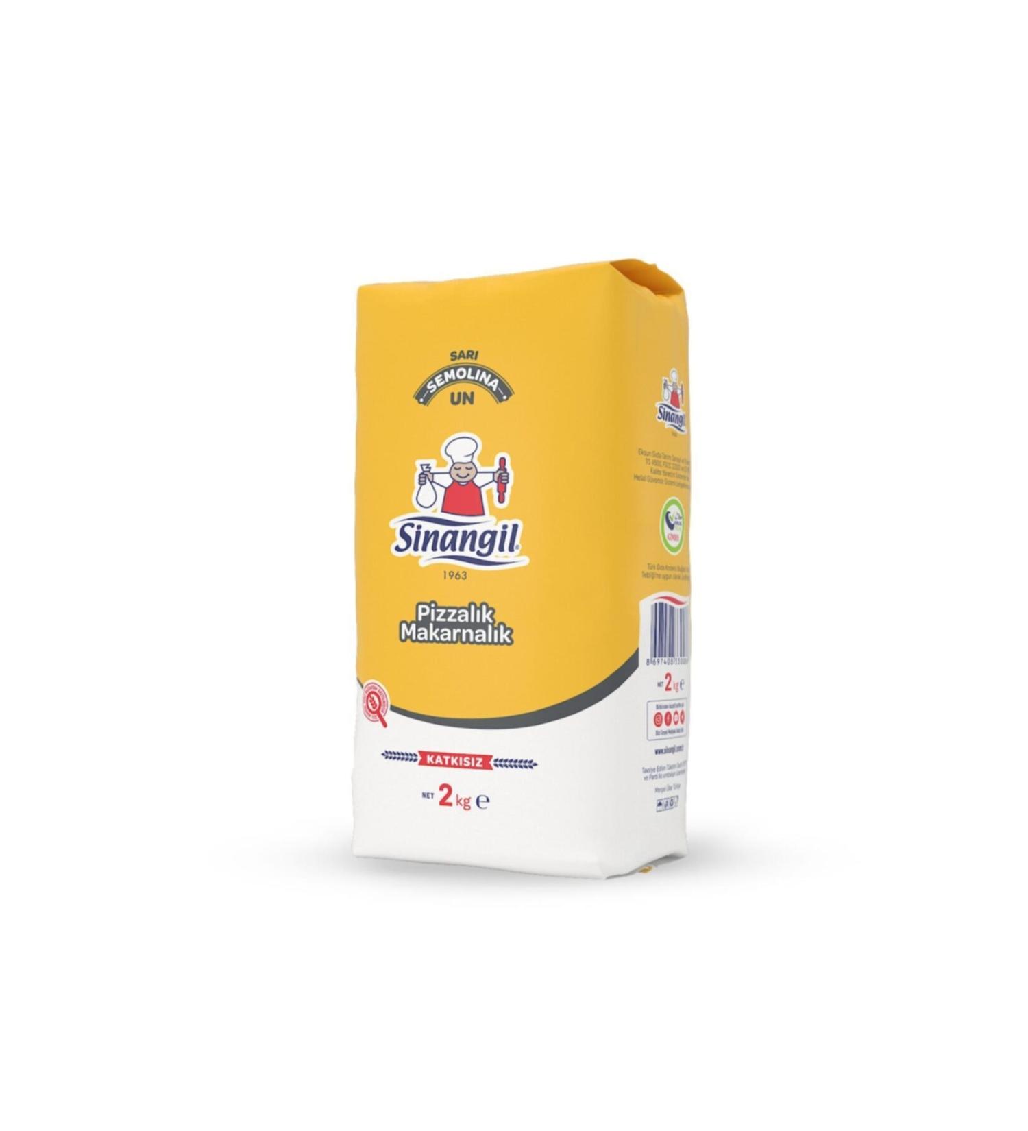 Sinangil Yellow Semolina Flour 2kg 6 Pieces