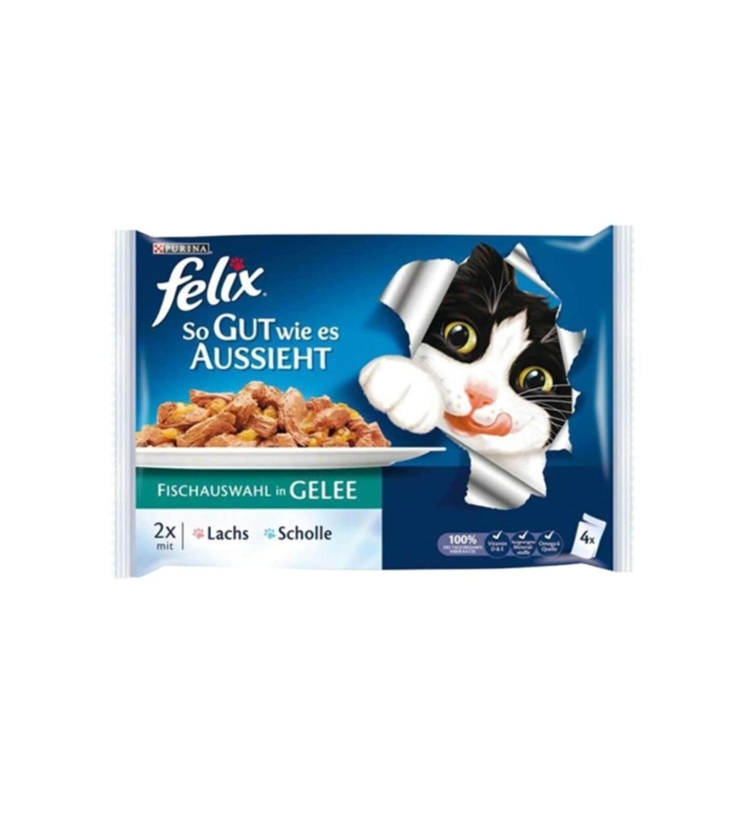 FELIX Tuna Cat Canned Food 4 Piece Package