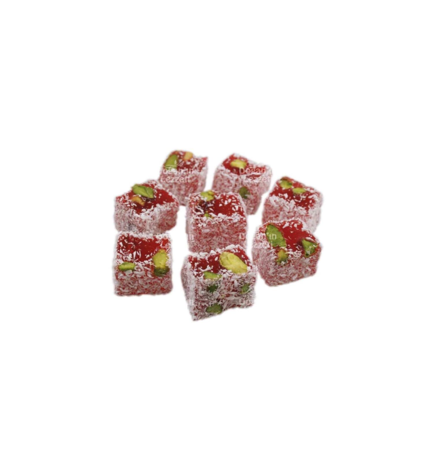 Dogan's Flavor Double Roasted Turkish Delight with Pomegranate 1 Kg