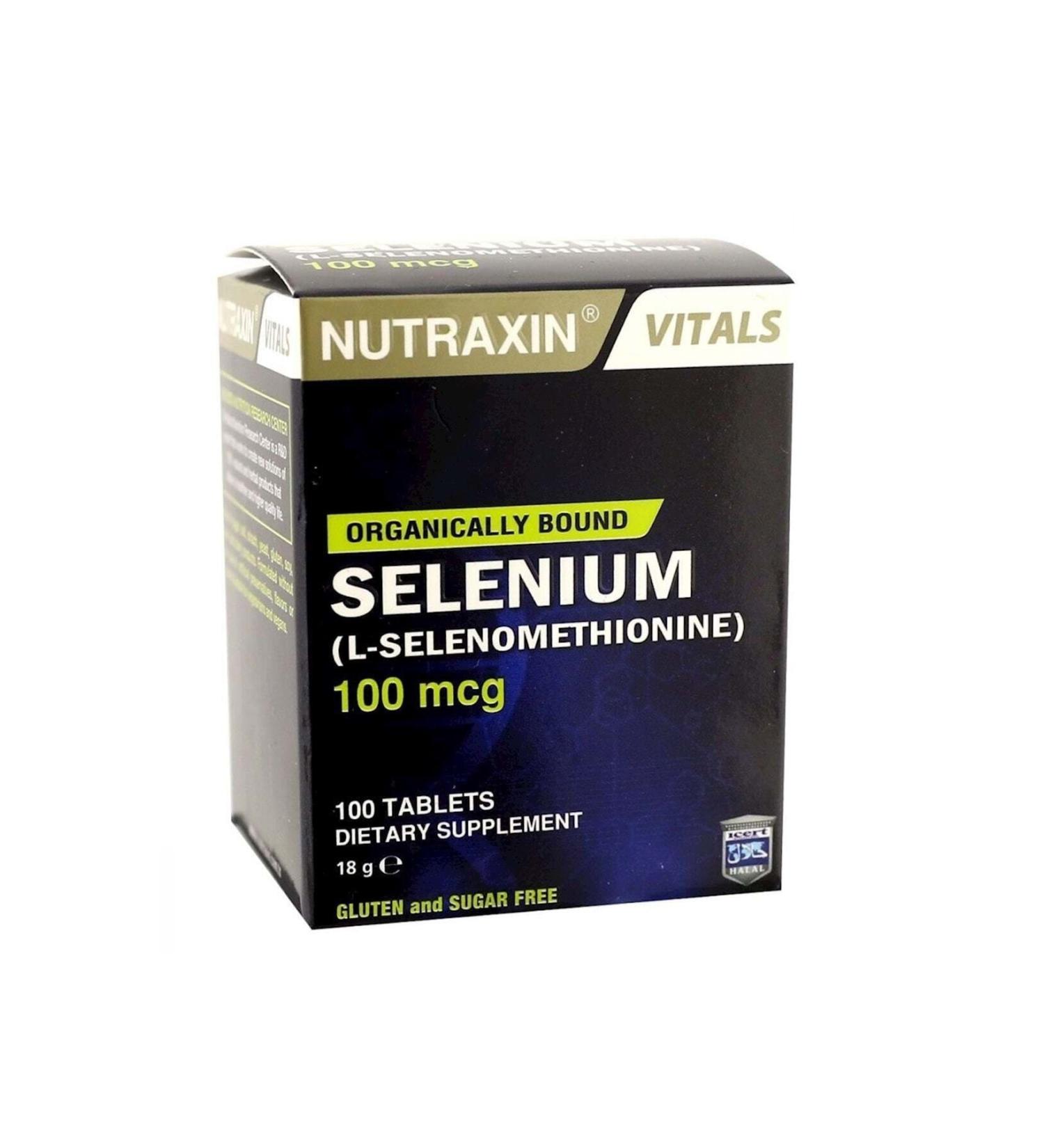 Nutraxin Vitals Selenium 100 Mcg 100 Tablets