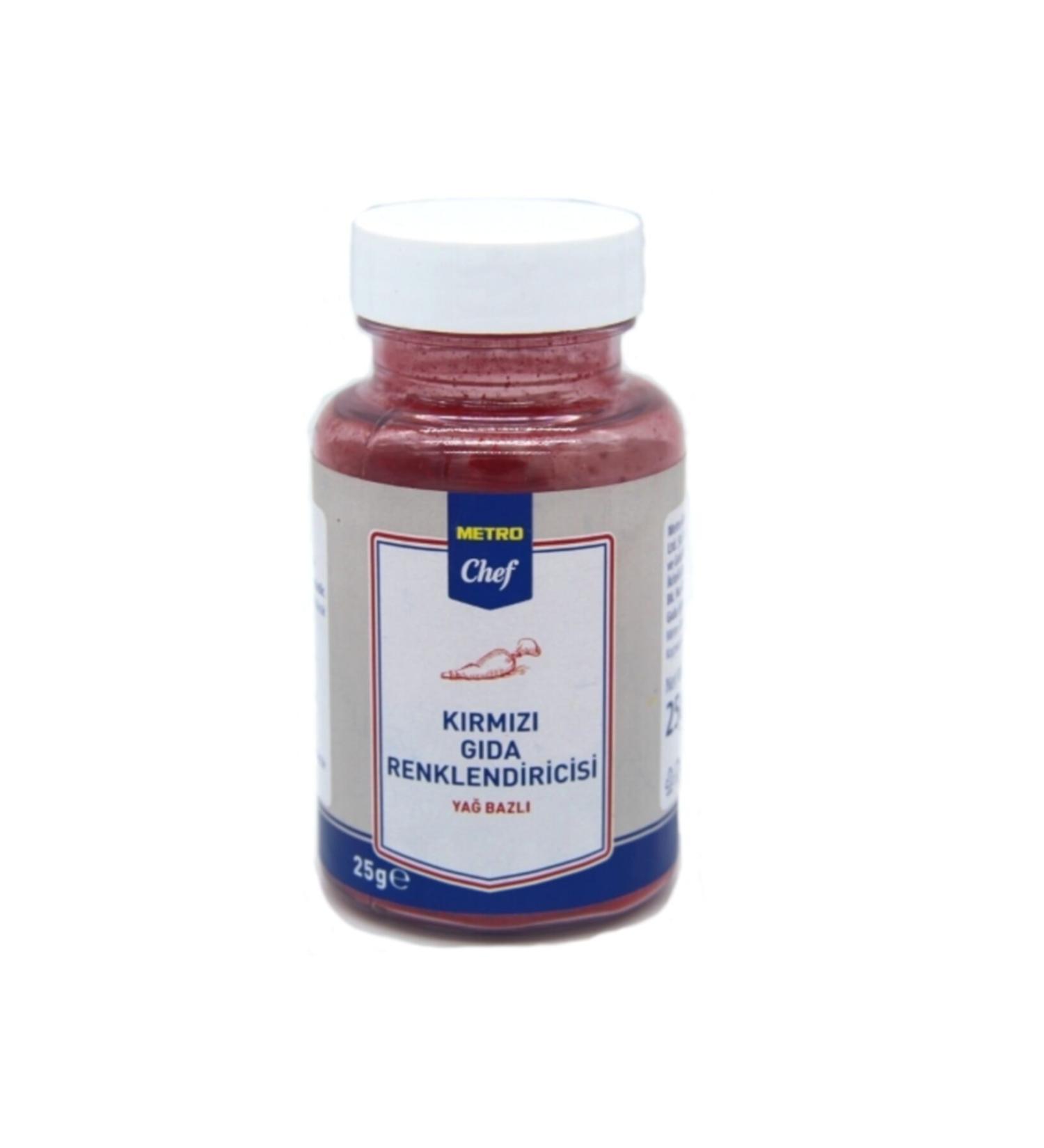 Metro Chef Oil Based Red Food Coloring 25 gr