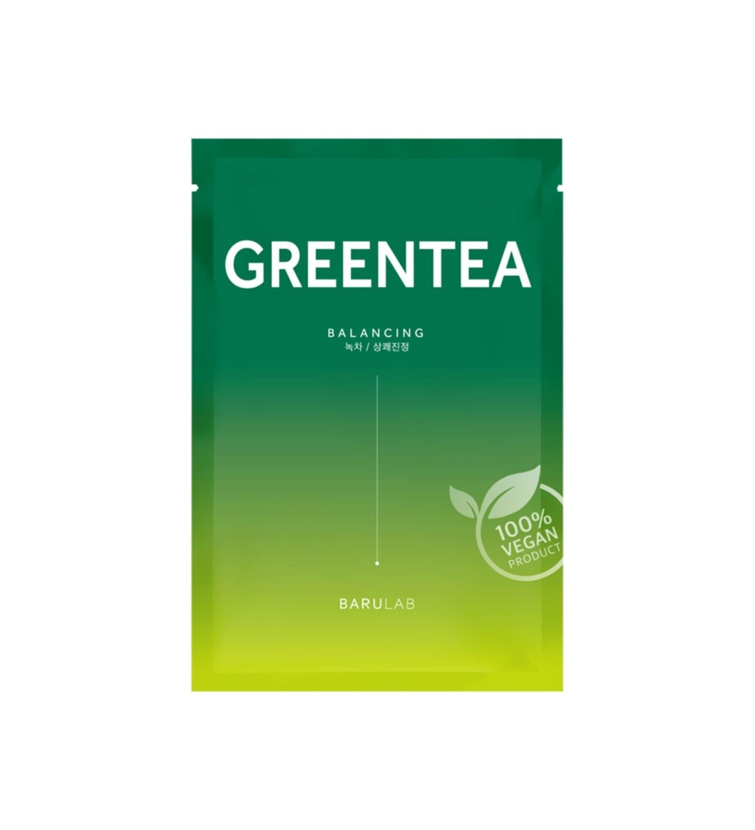 Barulab The Clean Vegan Green Tea Mask - Green Tea Oil Balancing Mask 23gr