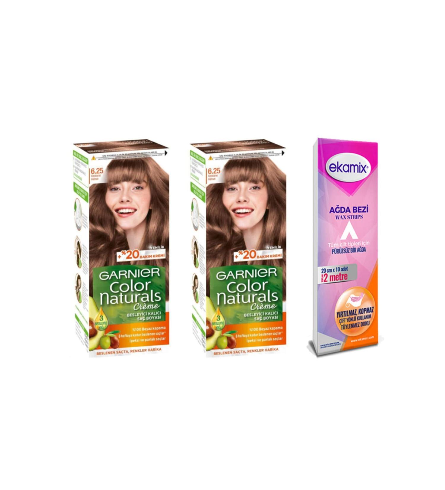 Garnier Color Naturals Set Paint 6-25 Chestnut Brown 2 Pieces - Buy Online on GoSupps.com