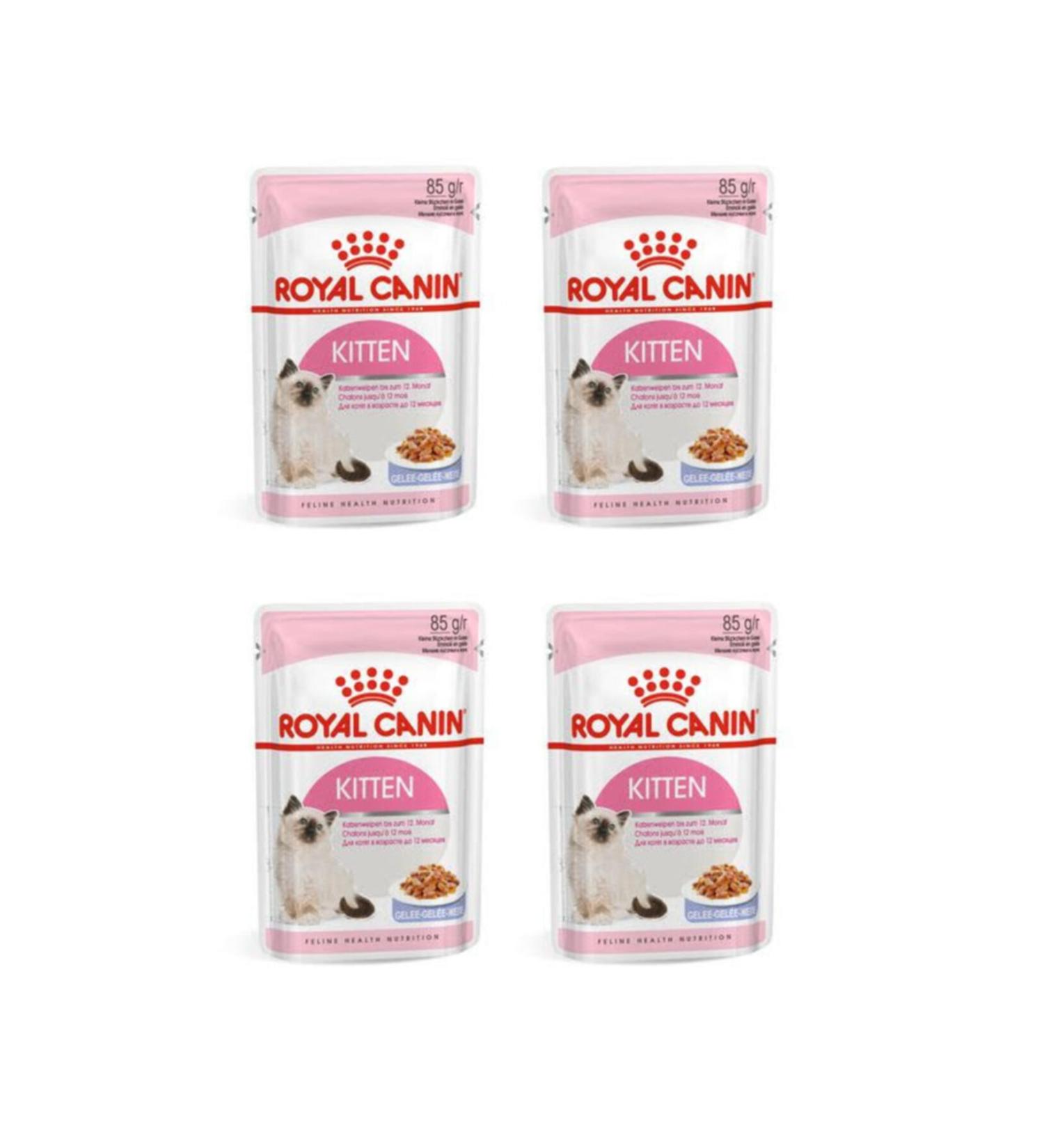 Royal Canin Kitten Jelly Kitten Gel Wet Food 85 Gr 4 Pieces