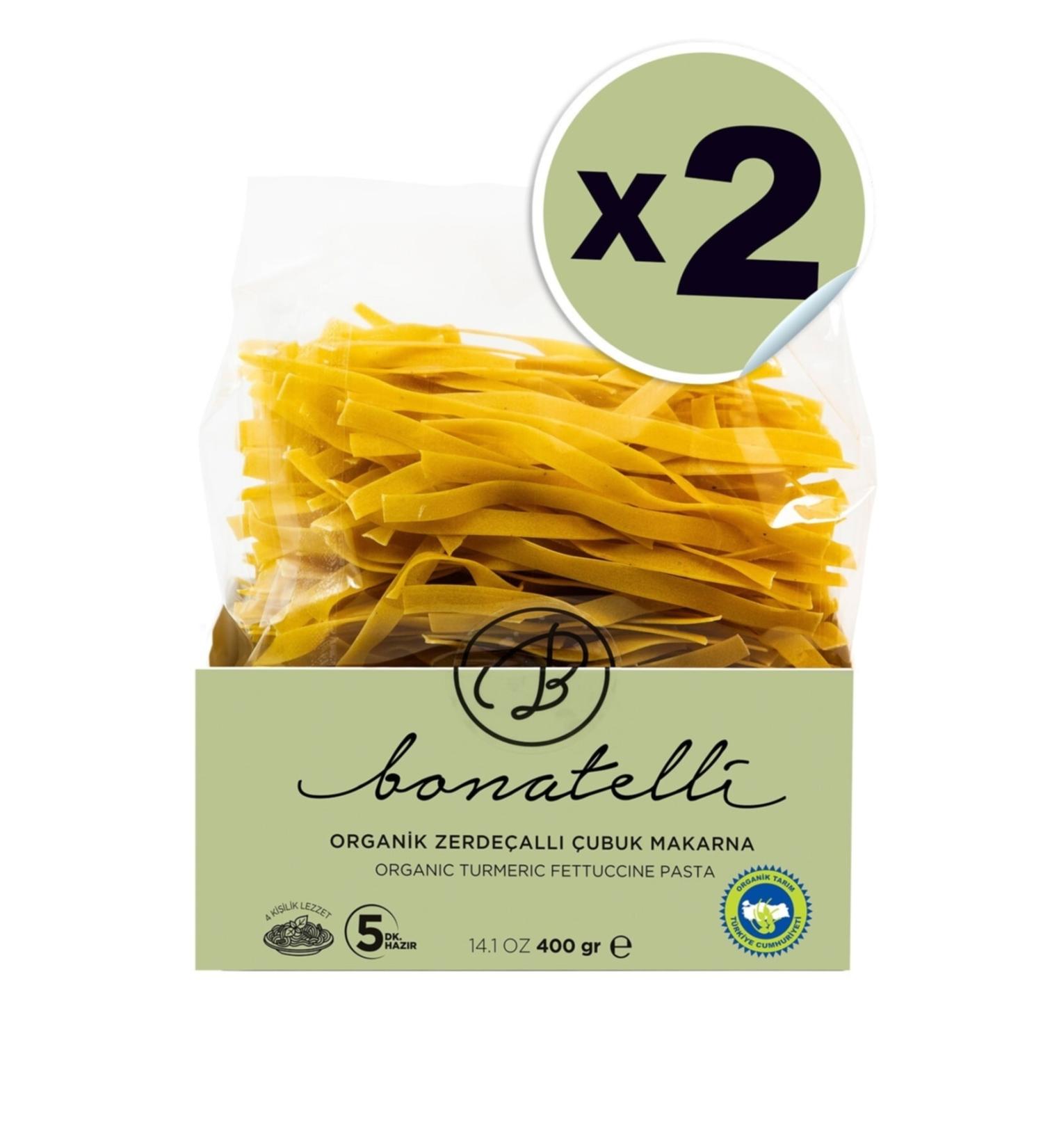 Bonatelli 2-Piece Organic Turmeric Pasta Sticks