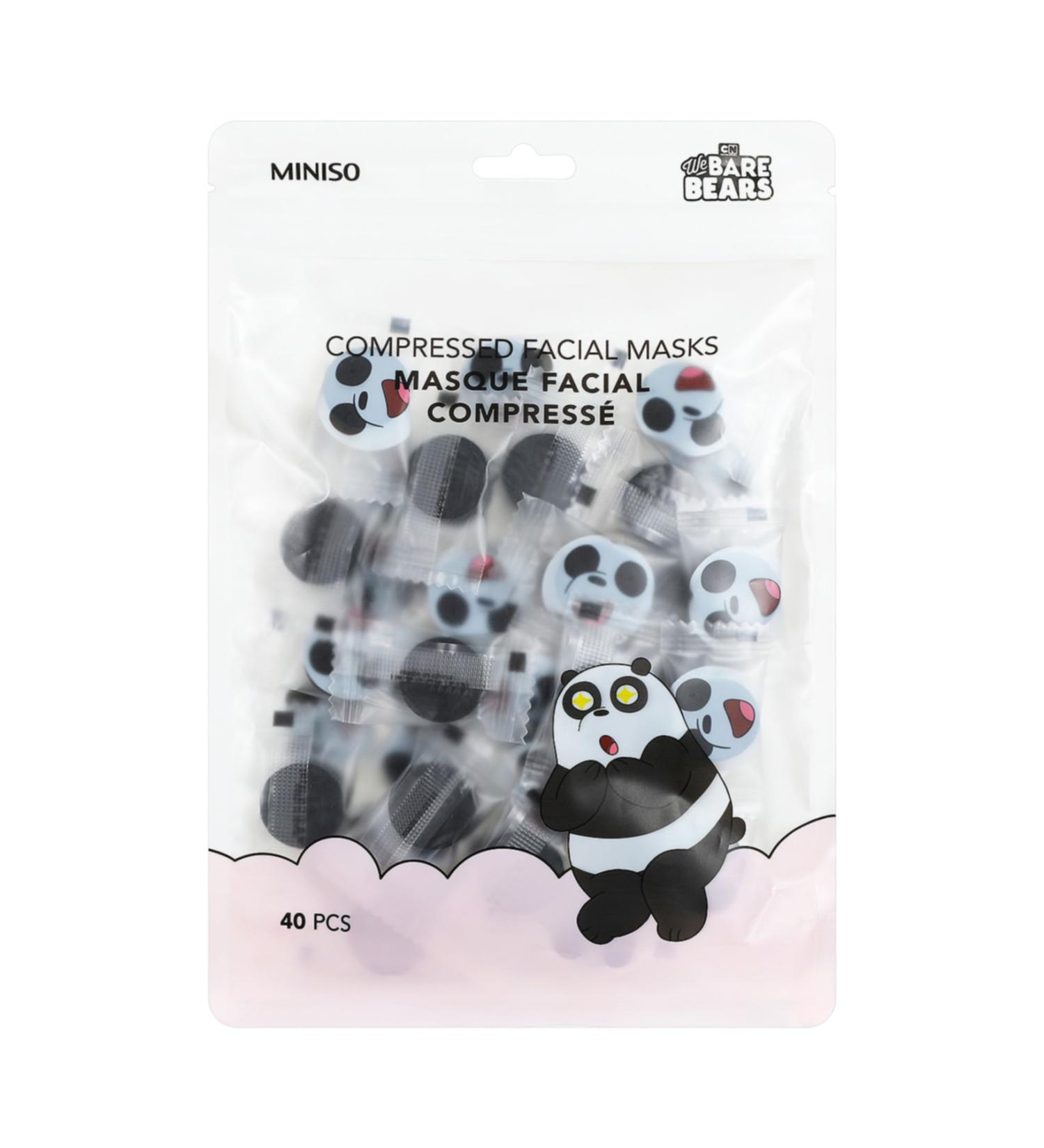 Miniso We Bare Bears Compressed Face Masks - Panda - Buy Online on GoSupps.com
