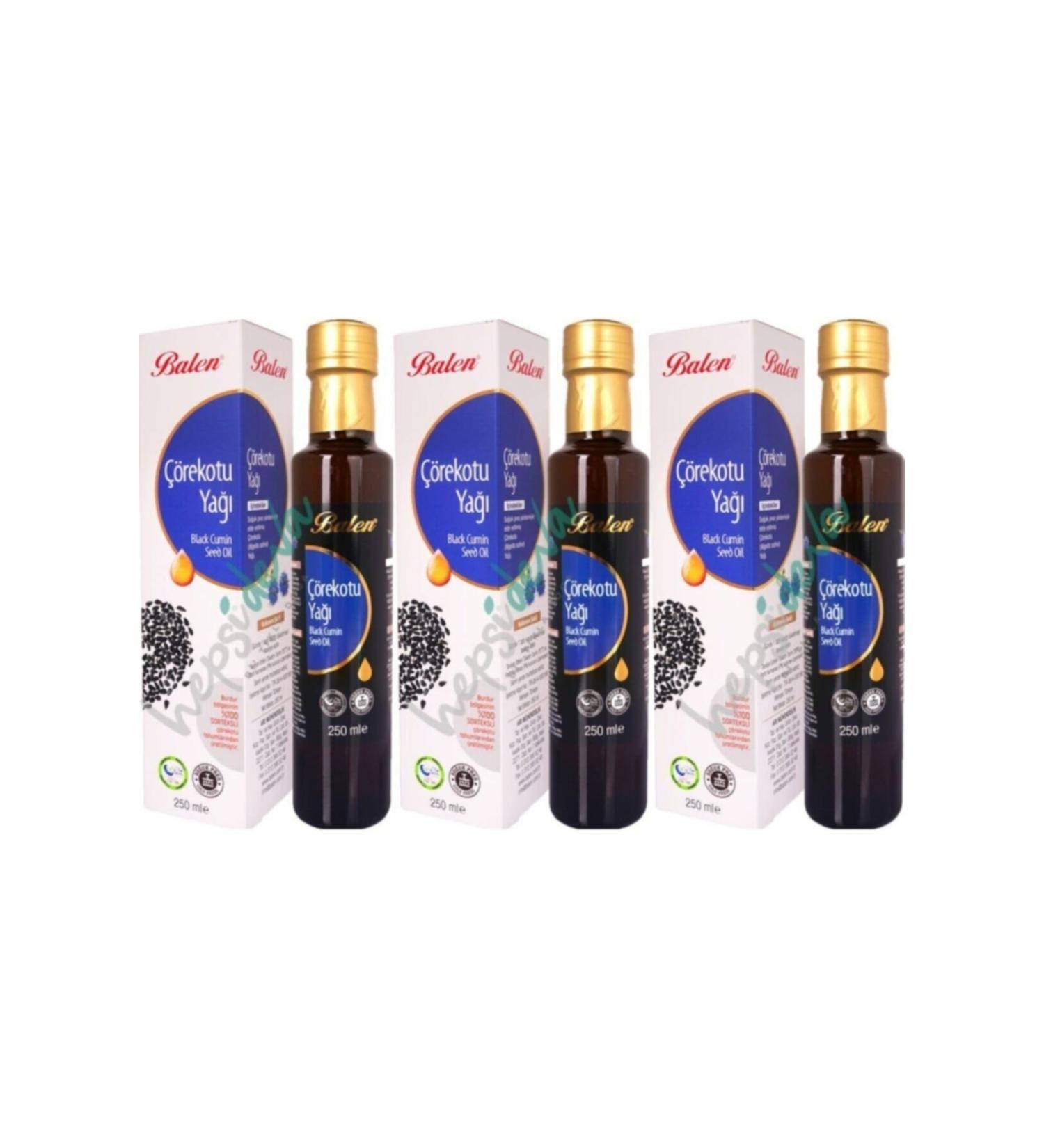 Balen Black Cumin Oil Cold Pressed 250 ml. 3 pack