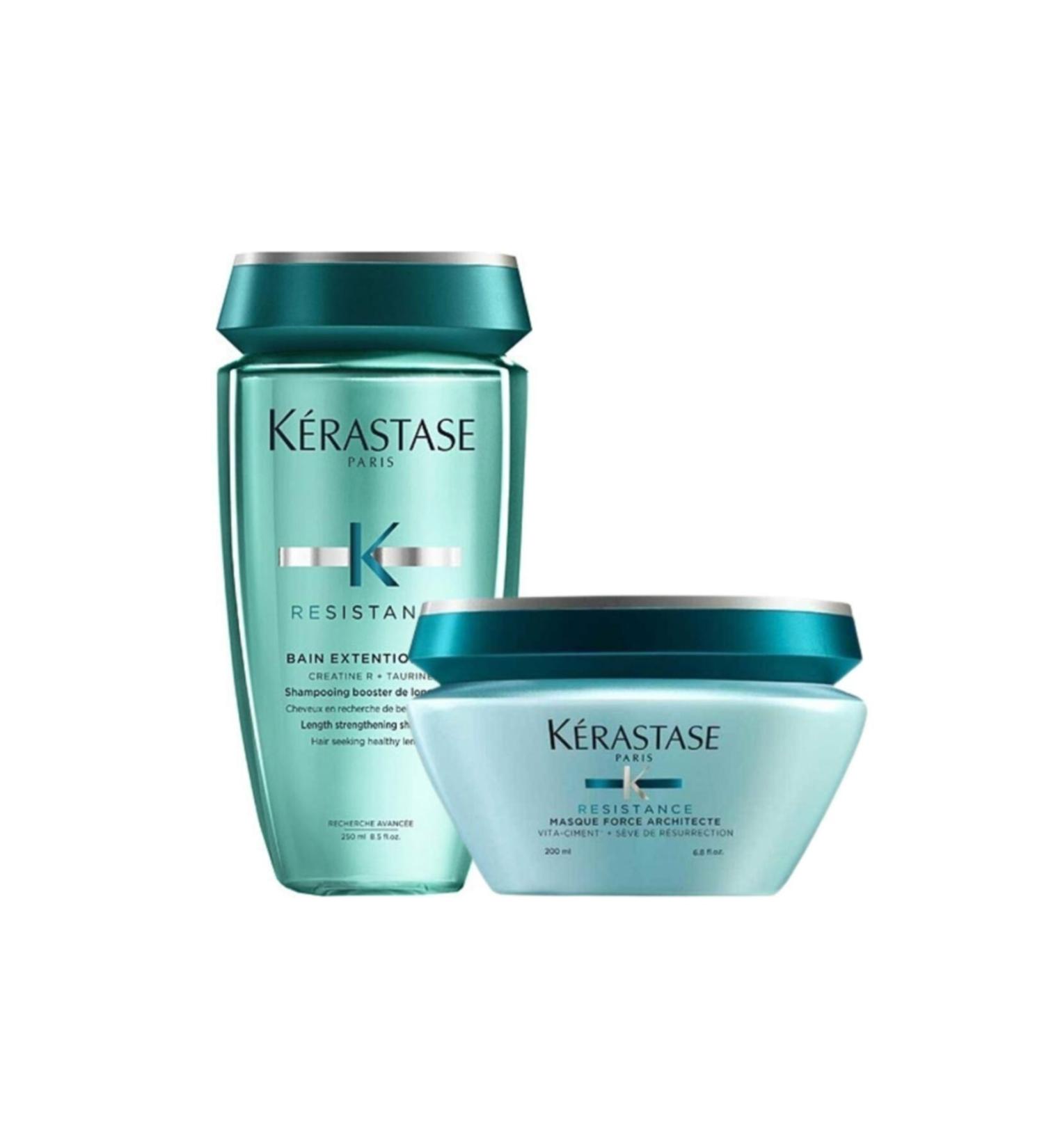 Kerastase R sistance Bain Extentioniste Shampoo 250 ml + Force Architecte Hair Mask 200 ml