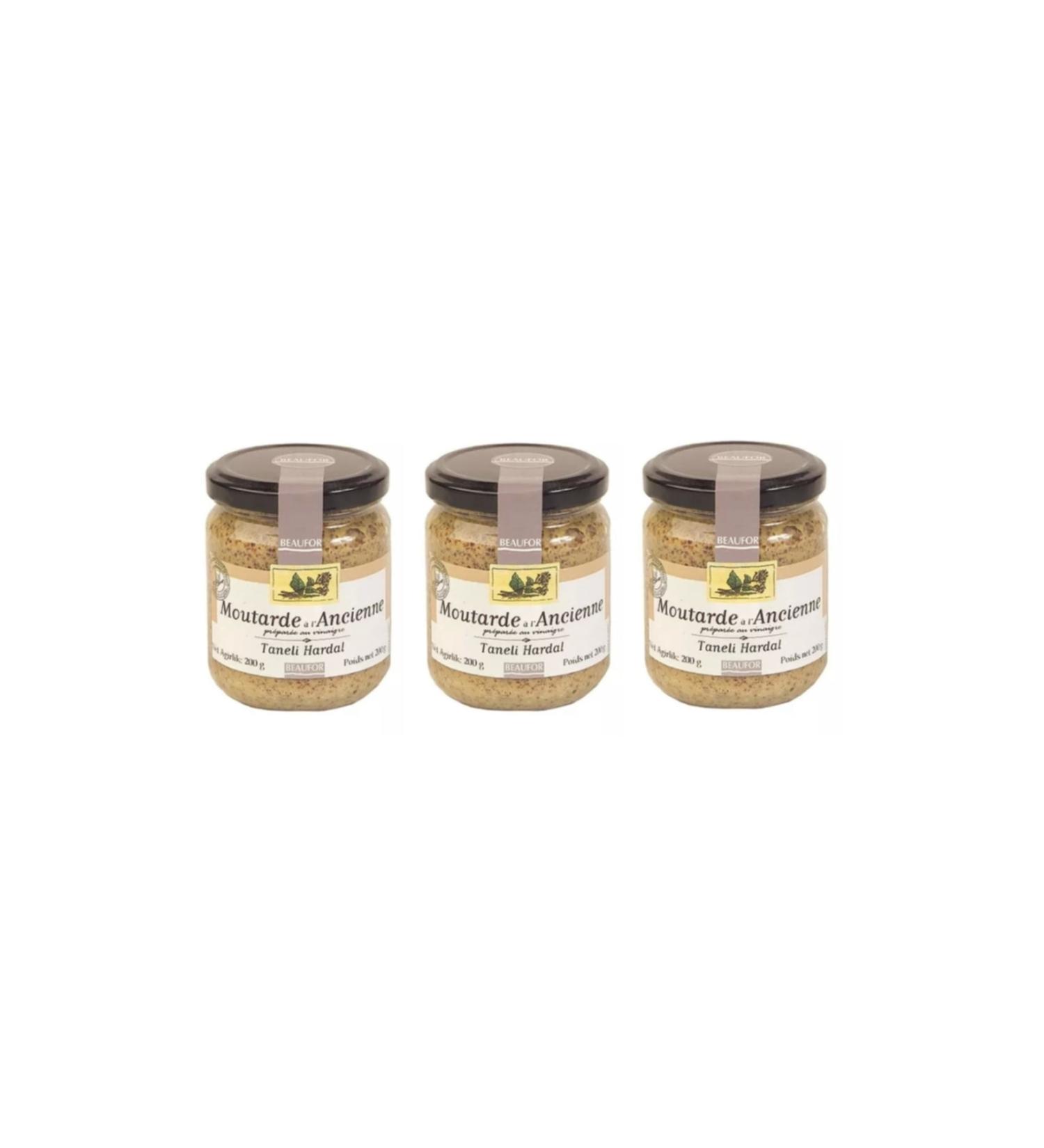 Beaufor Dijon Grain Mustard 200 GX 3 Piece Set