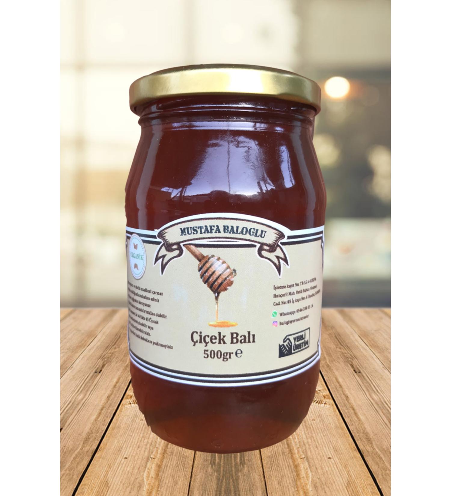 Mustafa Balo lu Honey Products Flower Honey (linden chestnut thyme ...) (organic) 500 Gr