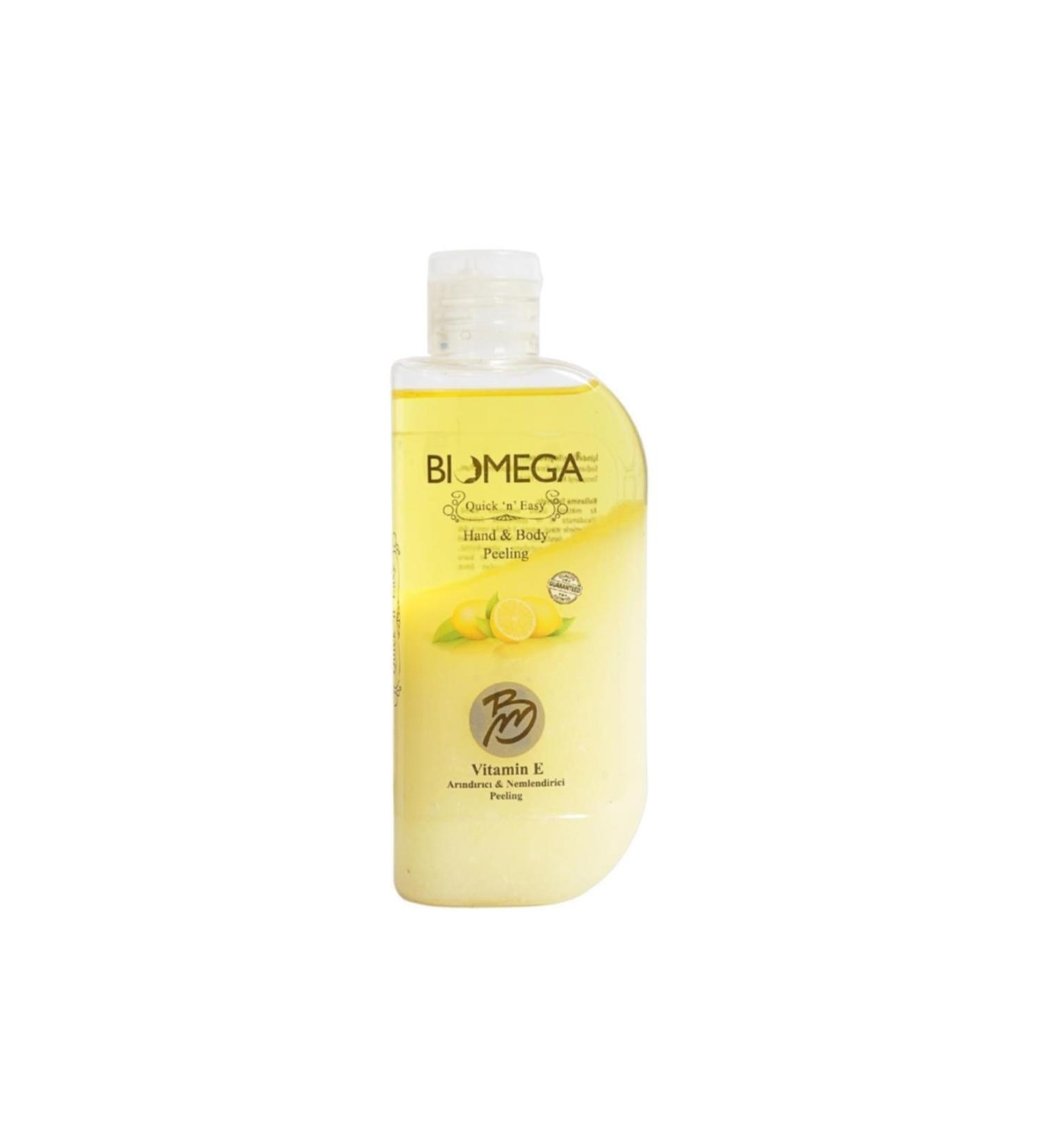 BIOMEGA Hand&body Peeling Lemon 200 ml