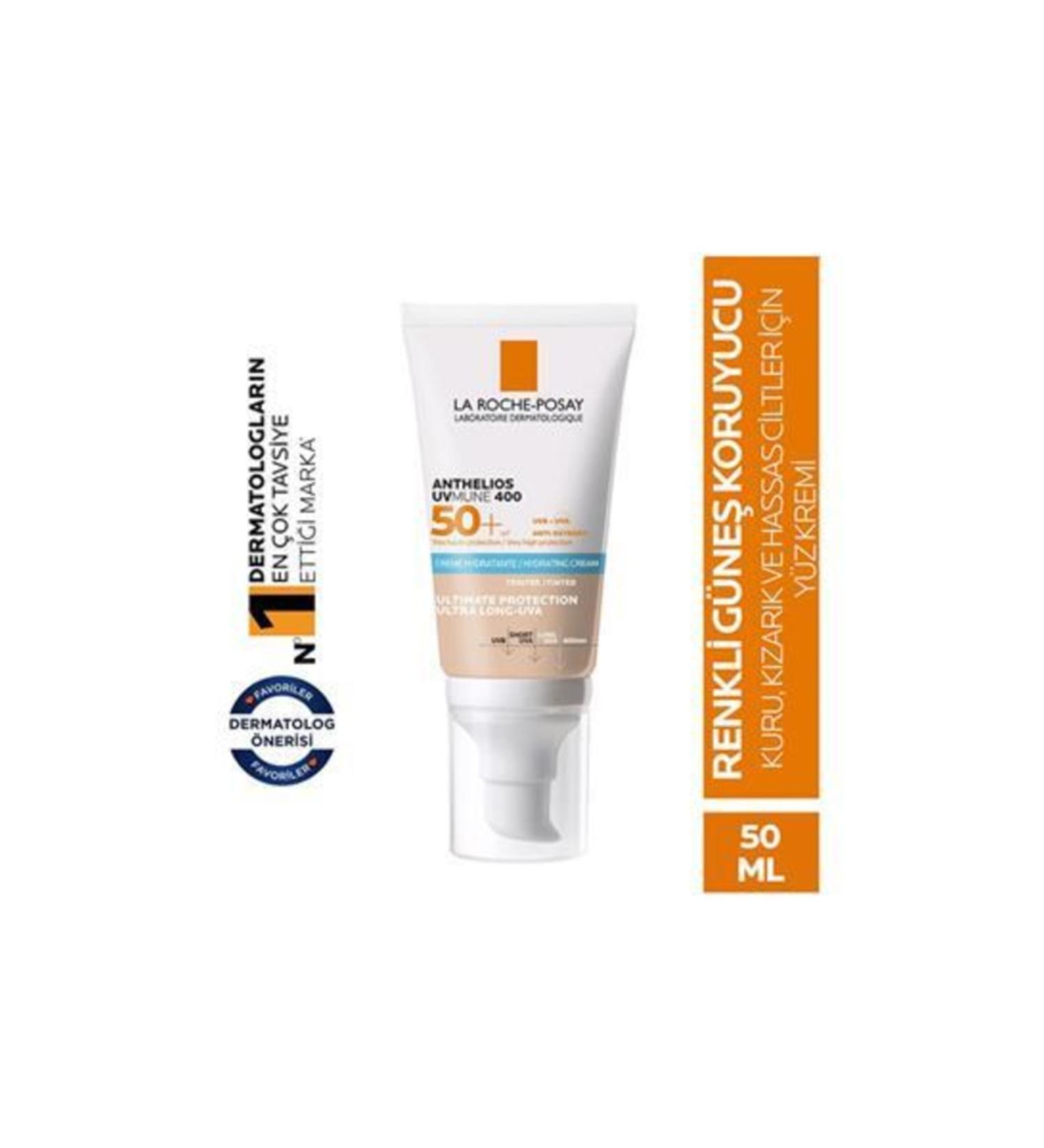 La Roche Posay Anthelios Uvmune400 Hydrating Cream Spf50+ Tinted Sun Cream 50 Ml