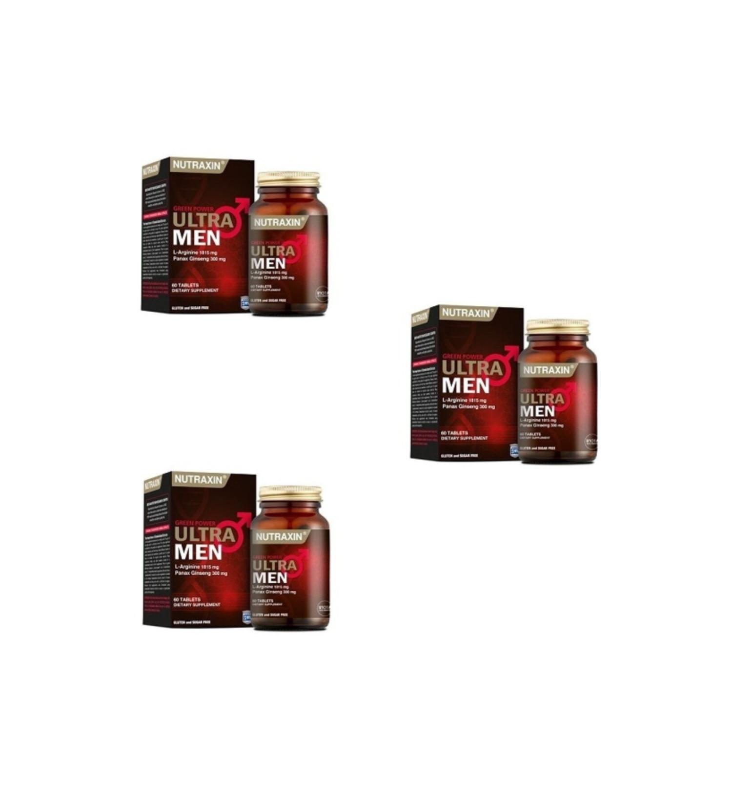 Nutraxin Pine Bark Extract Enriched Ultra Men 60 Tablets 3