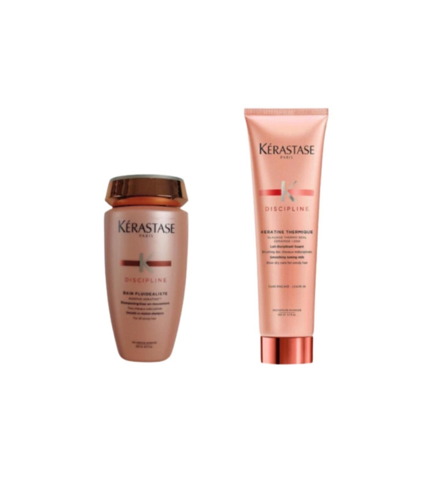 Kerastase Discipline Fluidealiste Shampoo 250 Ml + Keratine Thermique Leave-In Milk 150 Ml