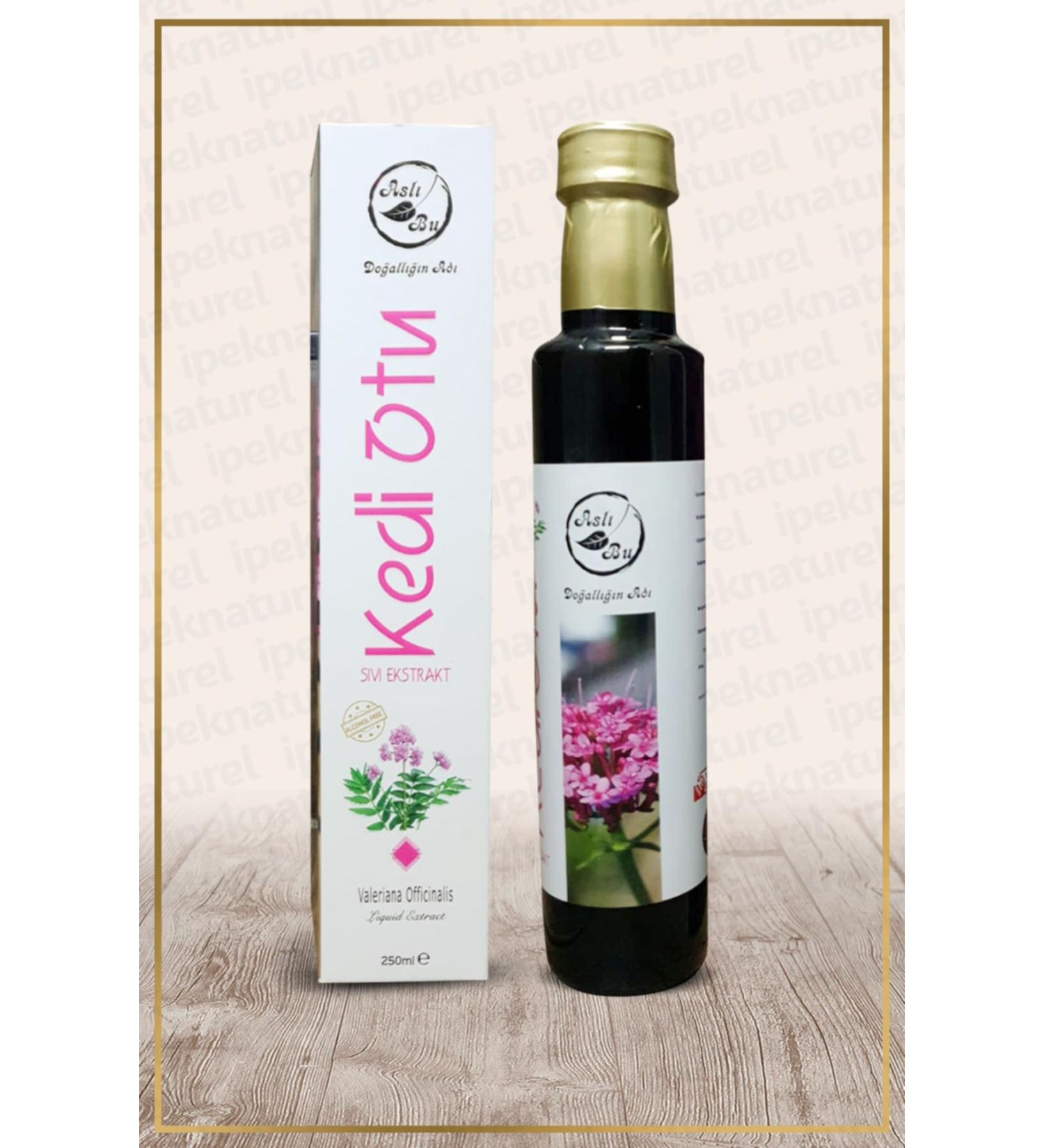 Asl Bu pek Natural Cat Herb Valerian Liquid Extract 250 Ml