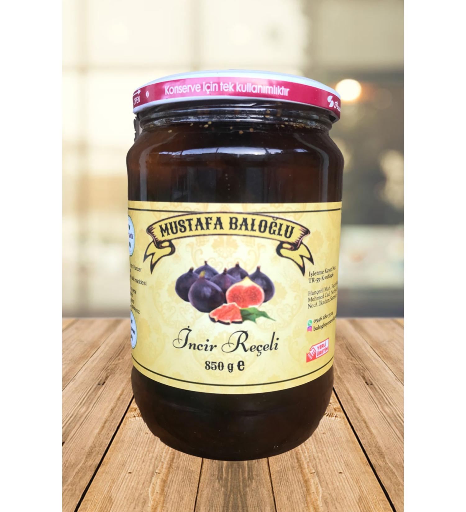 Mustafa Balo lu Honey Products Fig Jam (Organic - Homemade) 850 Gr
