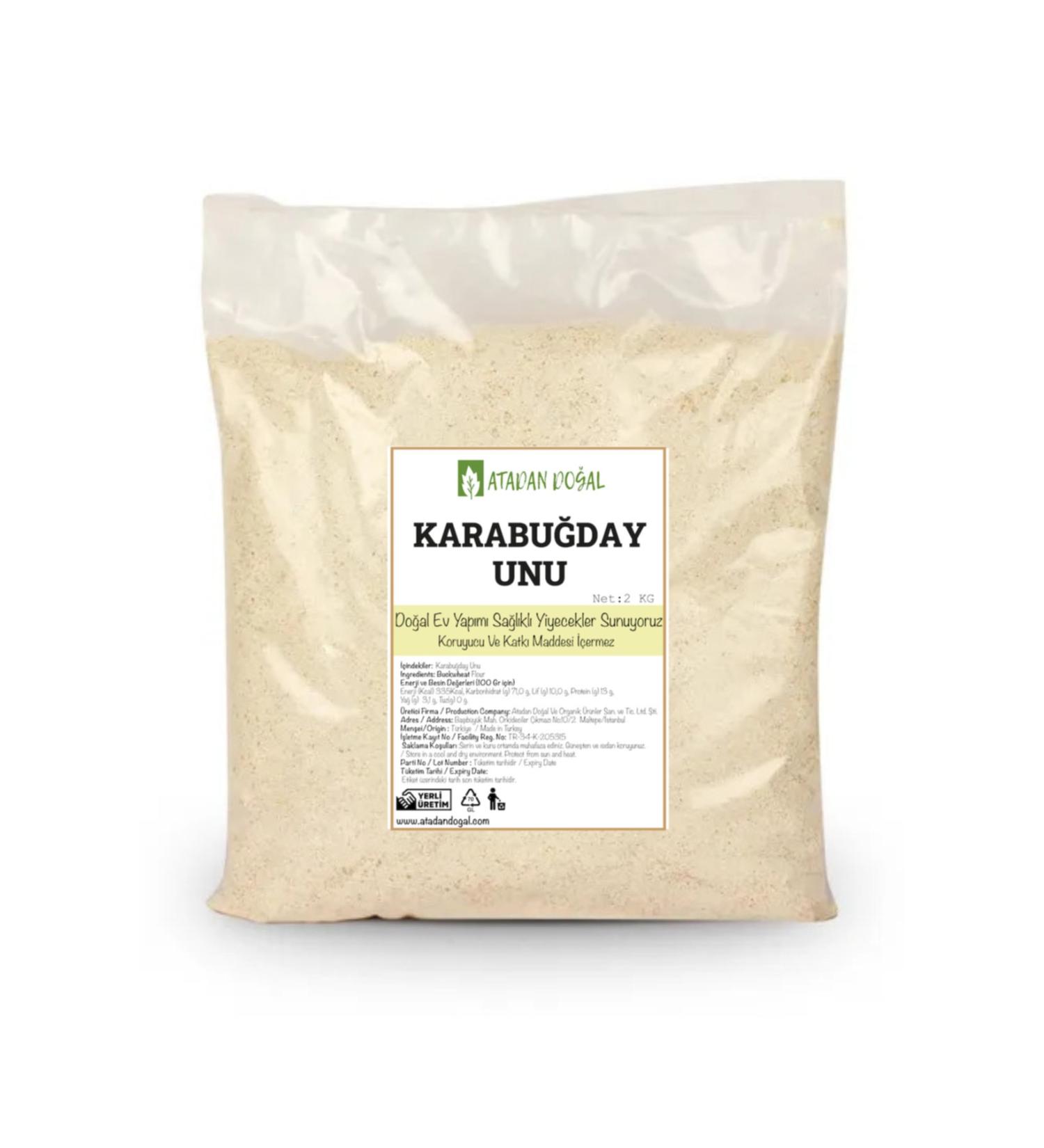 Atadan Natural Additive-Free Buckwheat Flour 2 kg