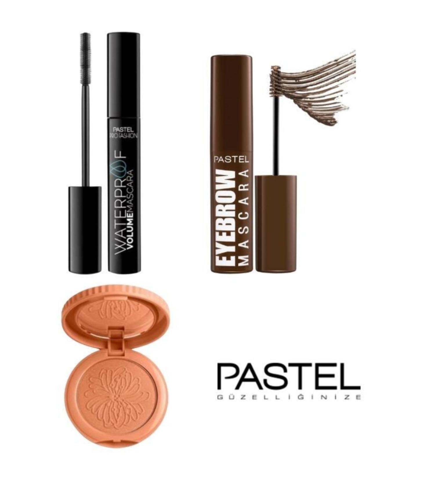 Pastel Waterproof Black Mascara Eyebrow Mascara No:22 Blush Spring Blush No:15