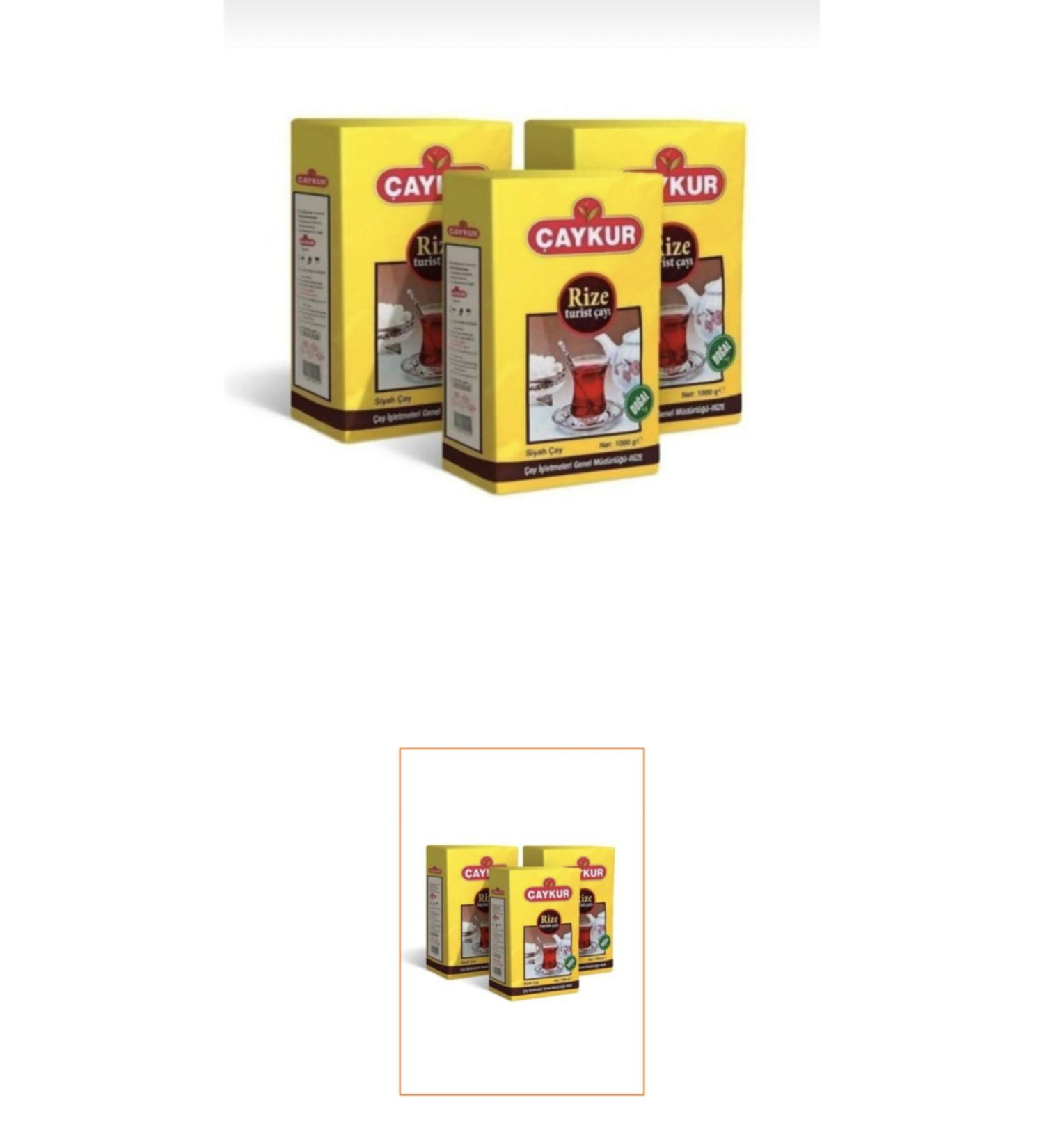 Caykur Tourist Tea 1000 Gr X 3 Packs