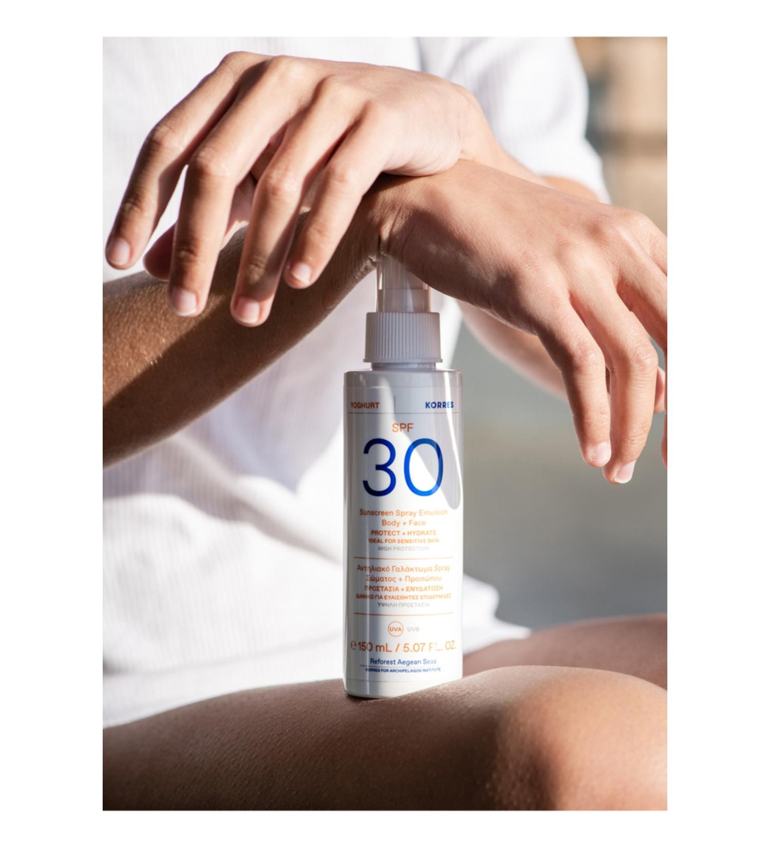 Korres Yoghurt Sunscreen (FACE BODY) Spf30 50ml - Buy Online on GoSupps.com