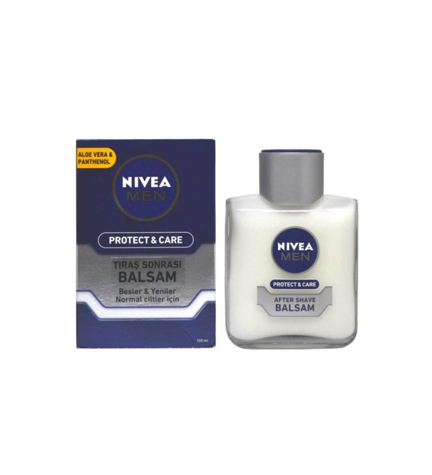 NIVEA Protect & Care After Shave Balsam 100 Ml For Normal Skin 4005900612663
