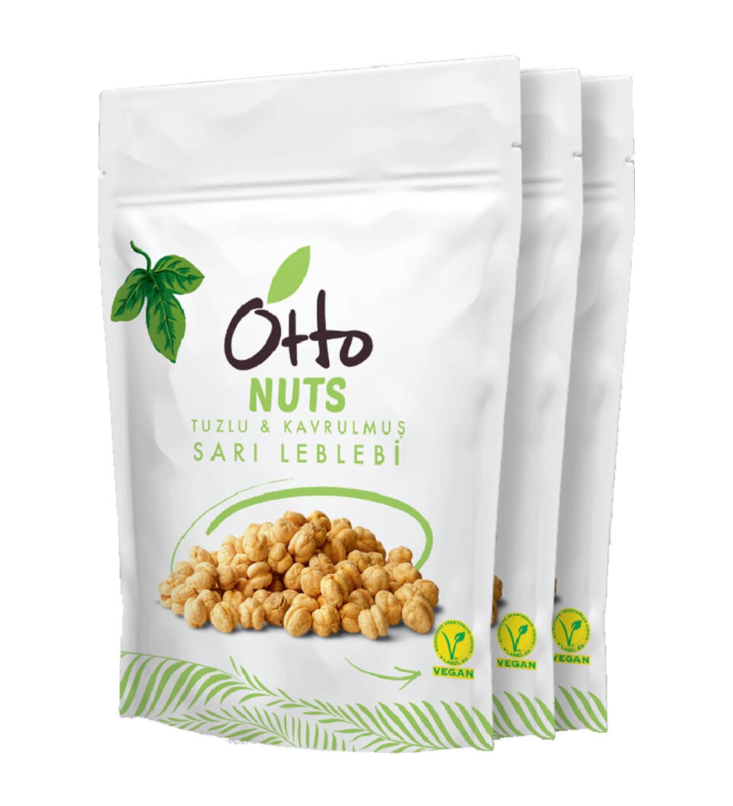 Otto Nuts Vegan Salted Yellow Chickpeas 3 x150 g