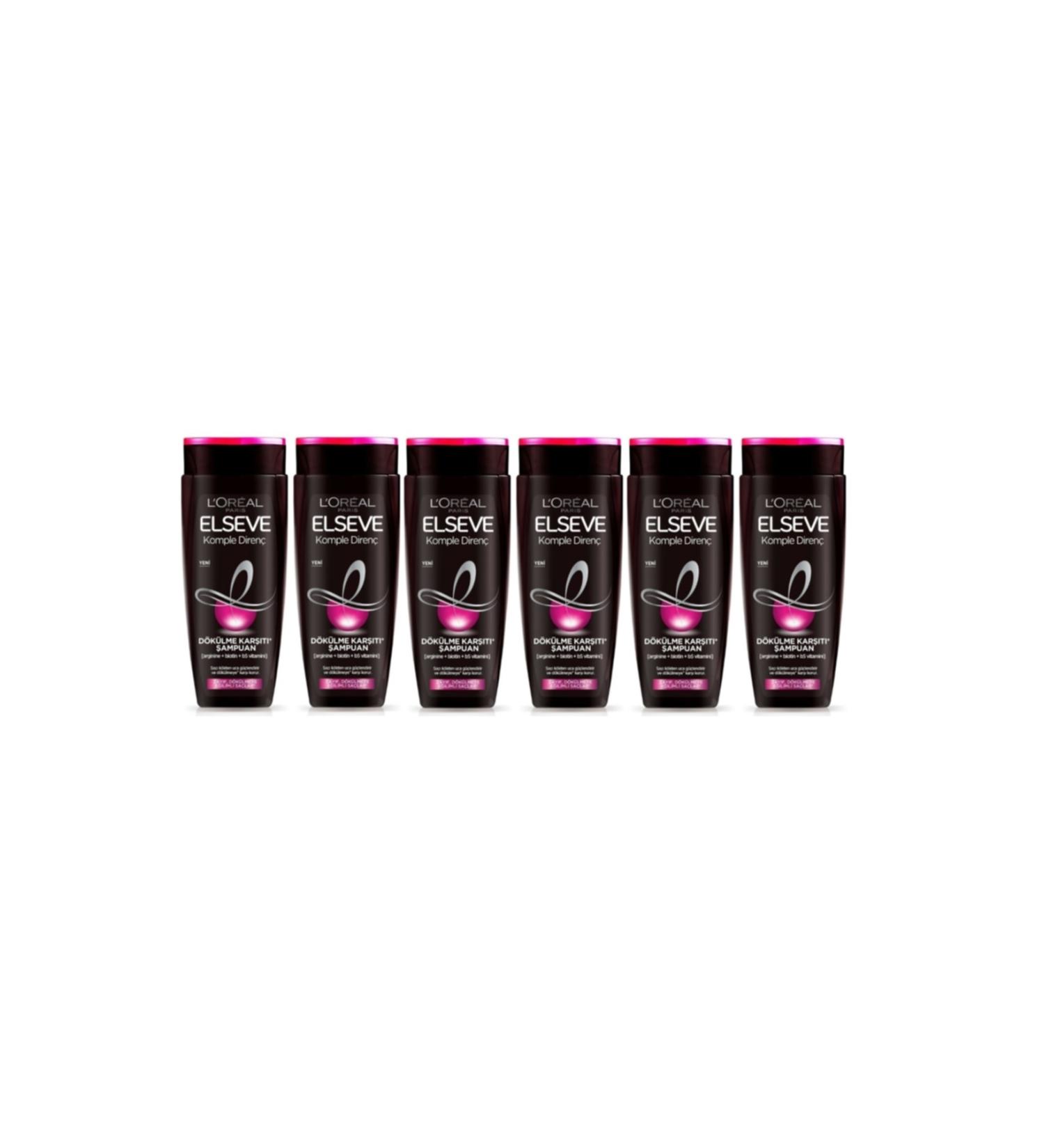 Elseve Loreal Shampoo Complete Resistance Anti-Loss Weak Hair Prone to Shedding 670 ml X 6 Pieces