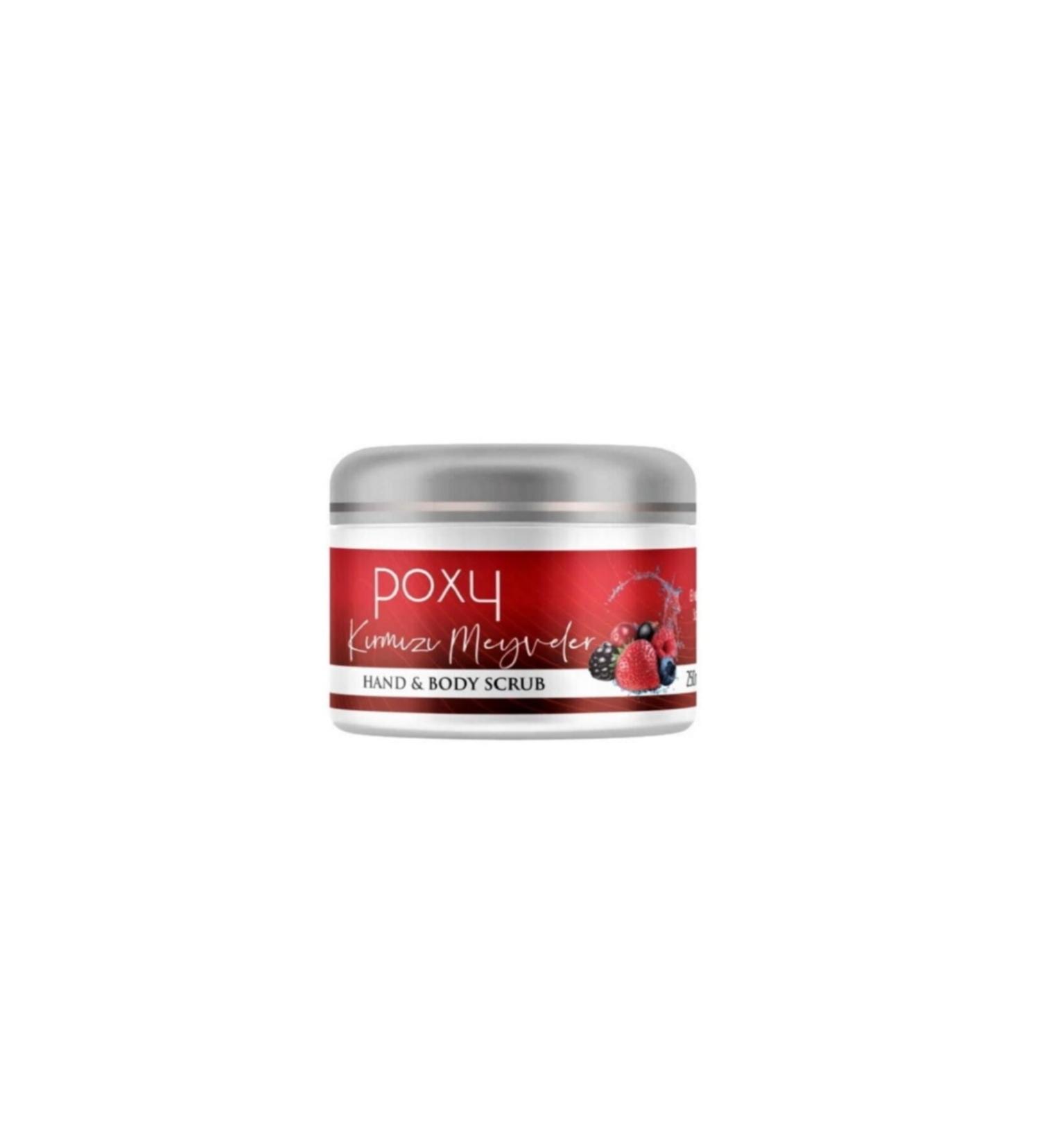 Poxy Red Fruits Scrub For Dry Feet And Calluses 250 Ml
