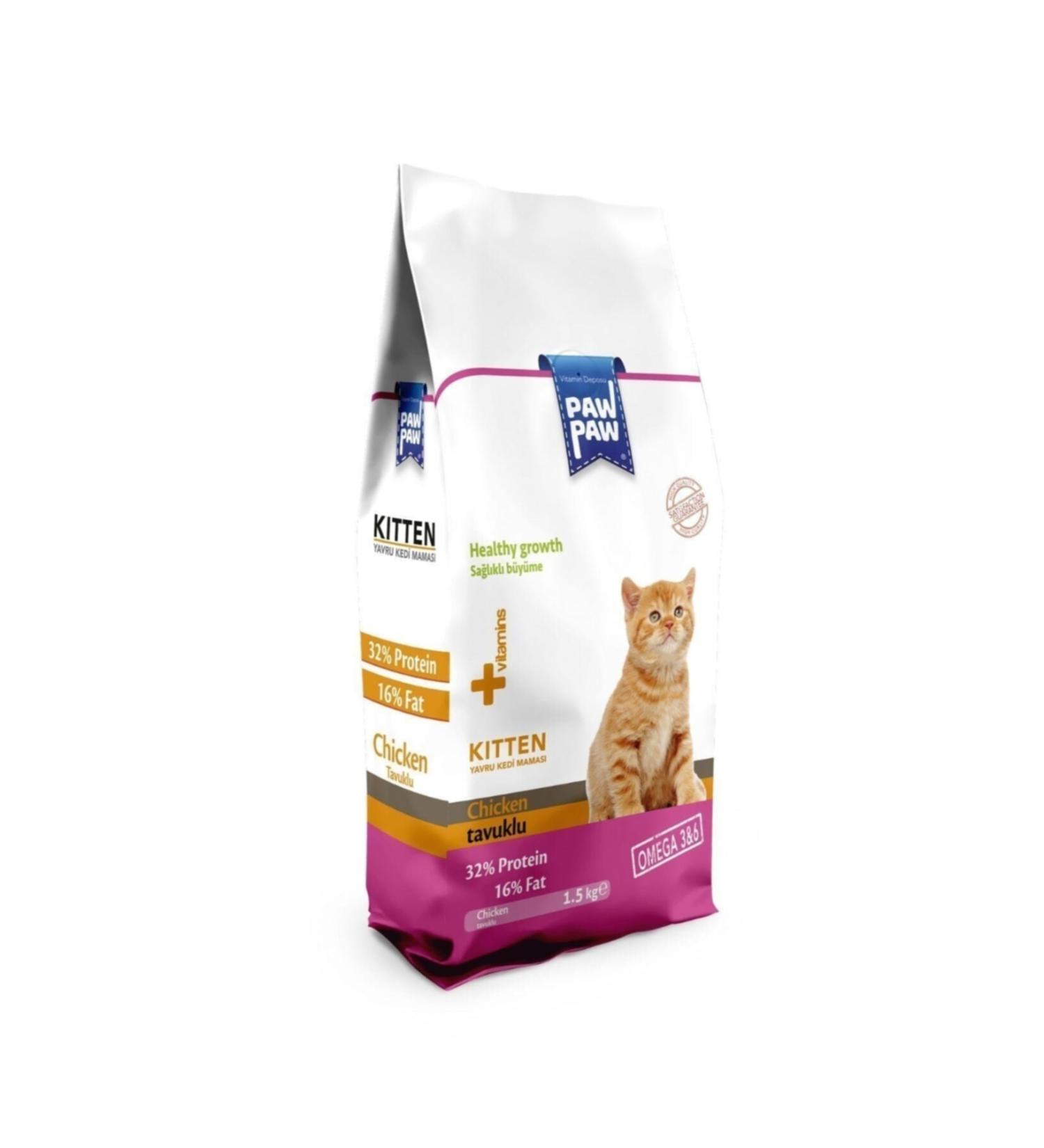 Paw Paw Chicken Kitten Food 1.5 kg