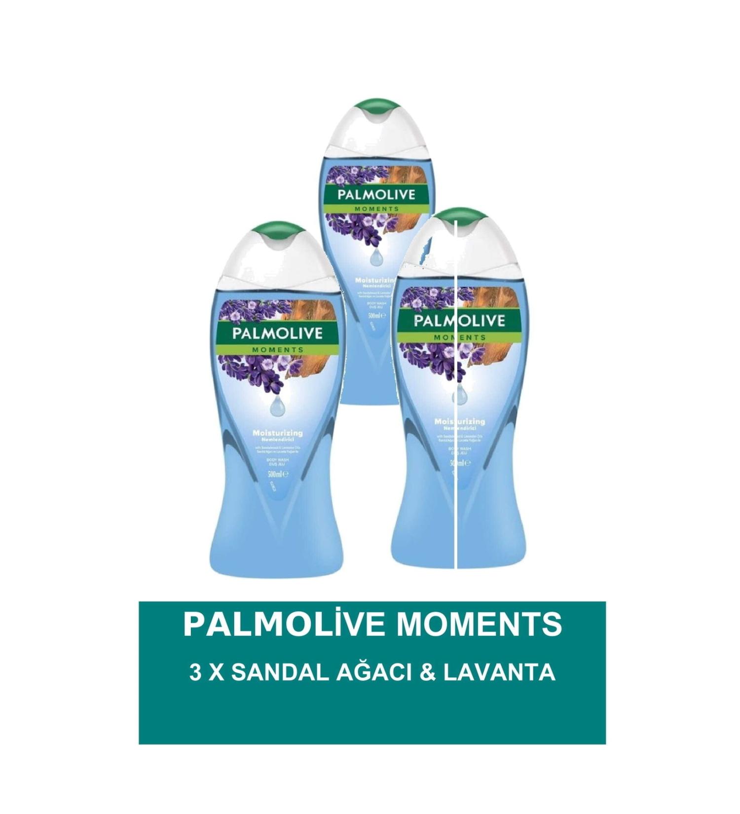 Palmolive Moments Shower Gel Sandalwood & Lavender 500ml - 3pcs