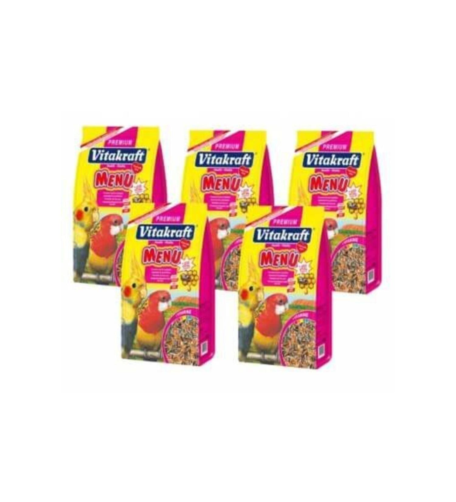 Vitakraft Menu Paraket Sultan Lovebird Food 1000 Gr X 5 Pieces