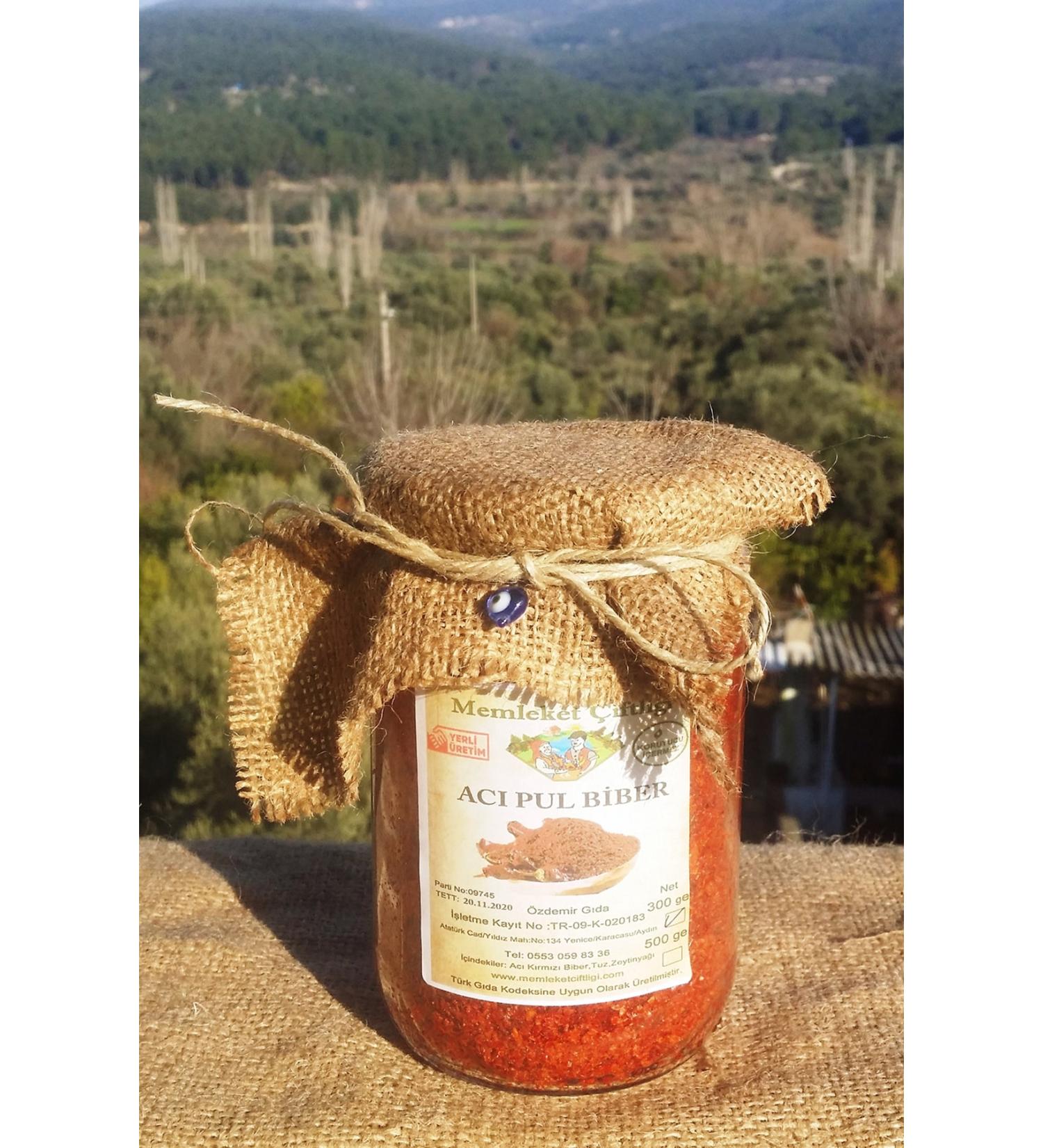 Hometown Farm Hot Pepper Flakes 300 Gr Glass Jar