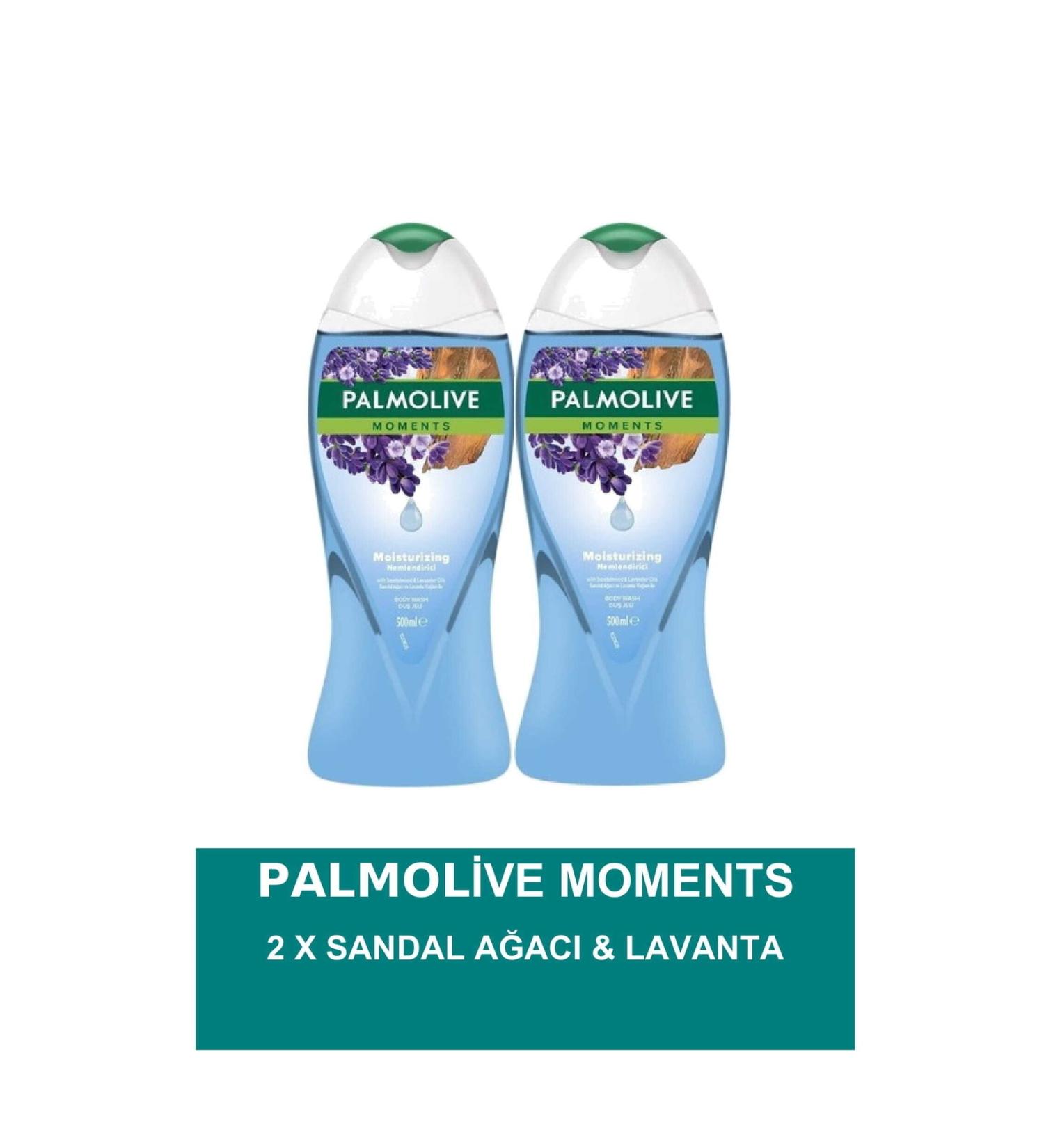 Palmolive Moments Shower Gel Sandalwood & Lavender 500ml - 2 Pieces