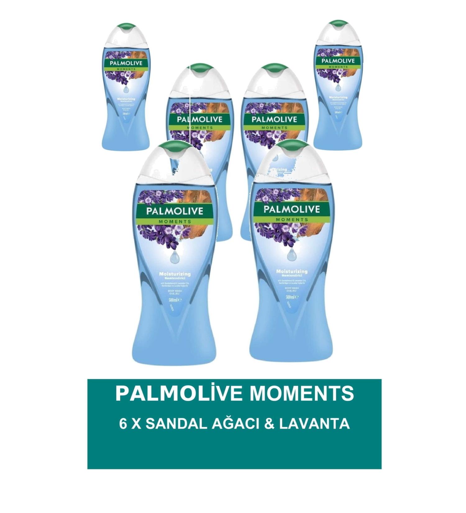 Palmolive Moments Shower Gel Sandalwood & Lavender 500ml 6 Pieces