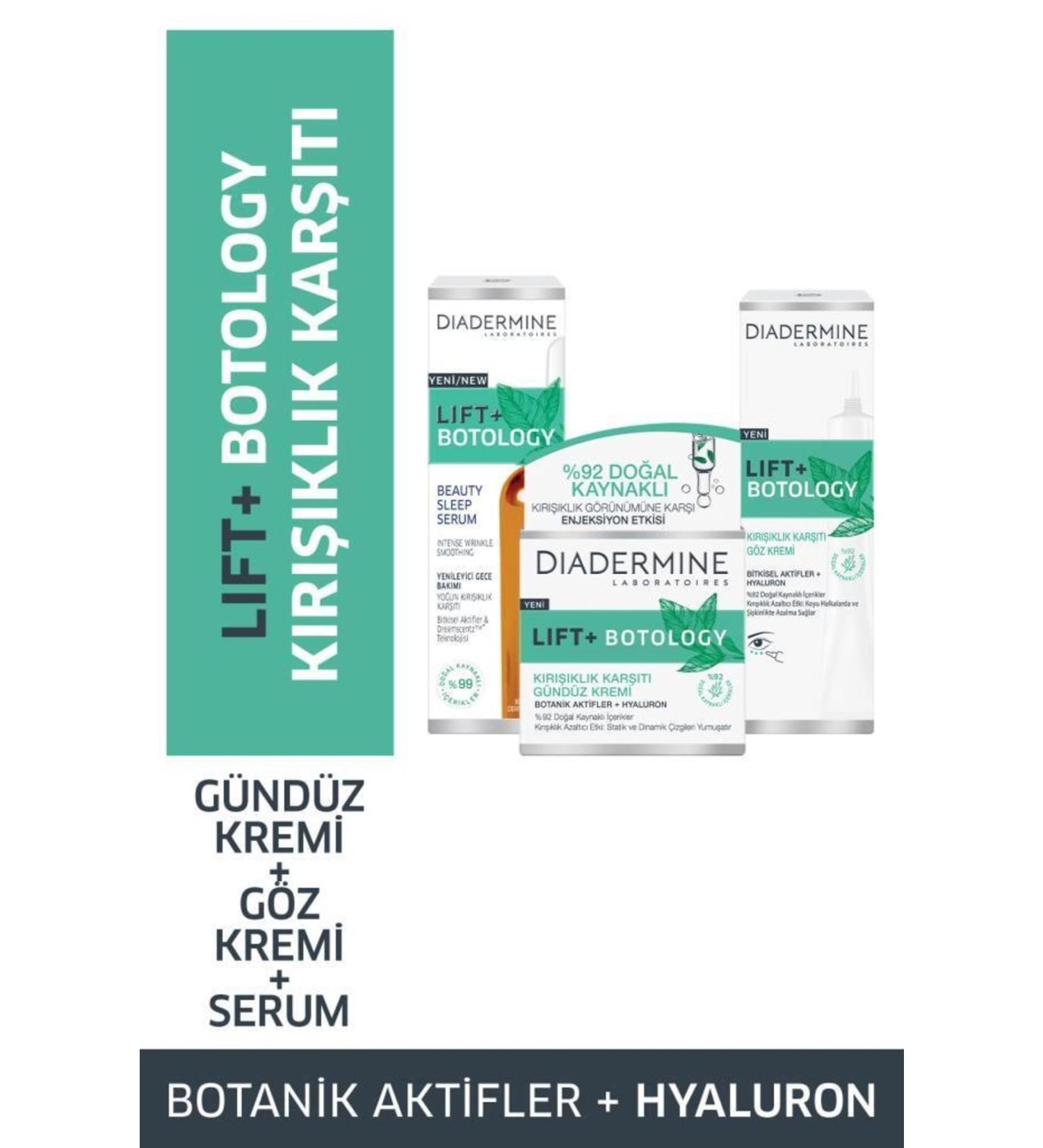 Diadermine Lift+ Botology Anti-Wrinkle Serum 30 ml + Eye Cream 15 ml + Day Cream 50 ml