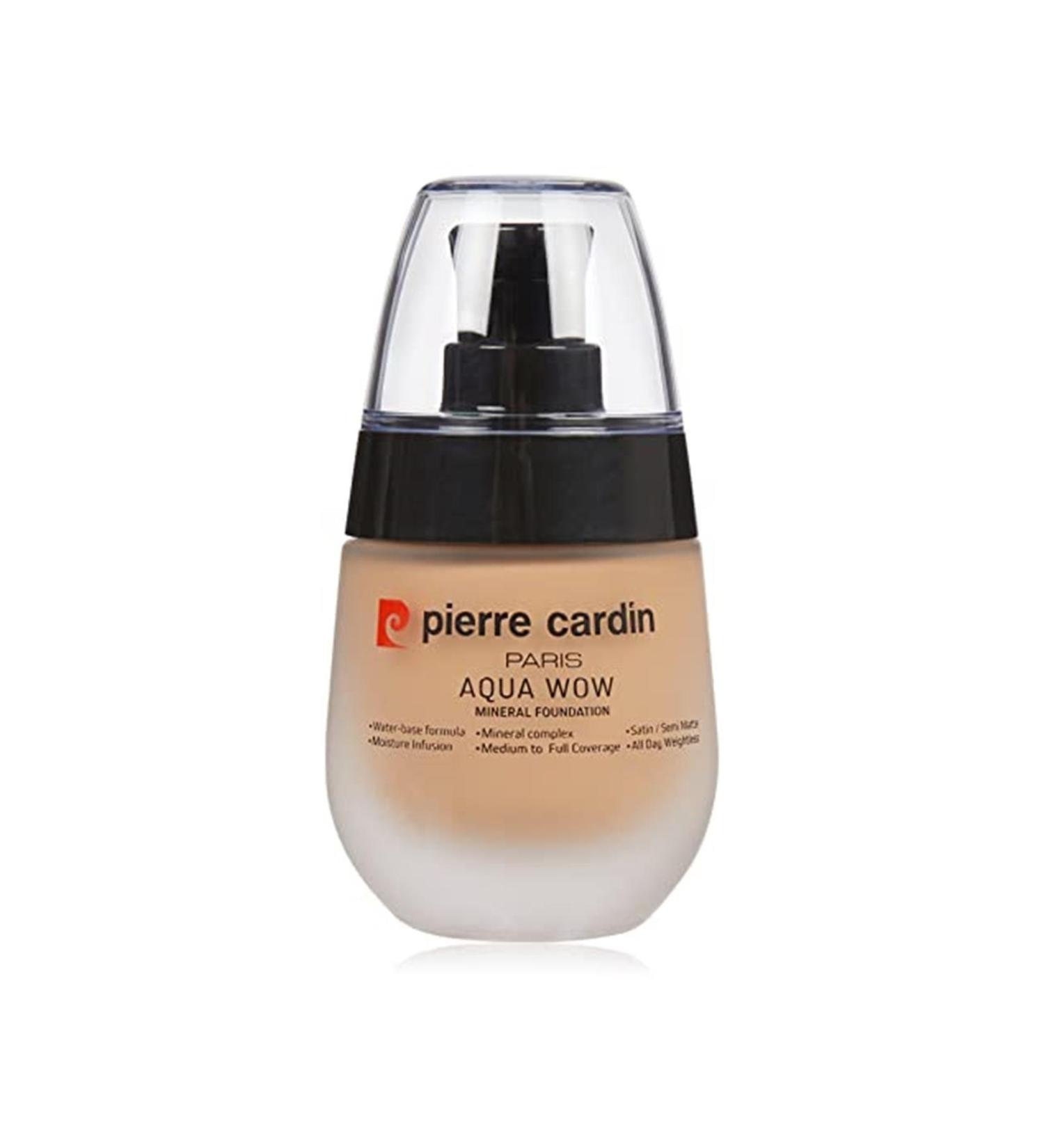 Pierre Cardin Aqua Wow Mineral Water Based Foundation Medium Skin With Very Warm 30ml