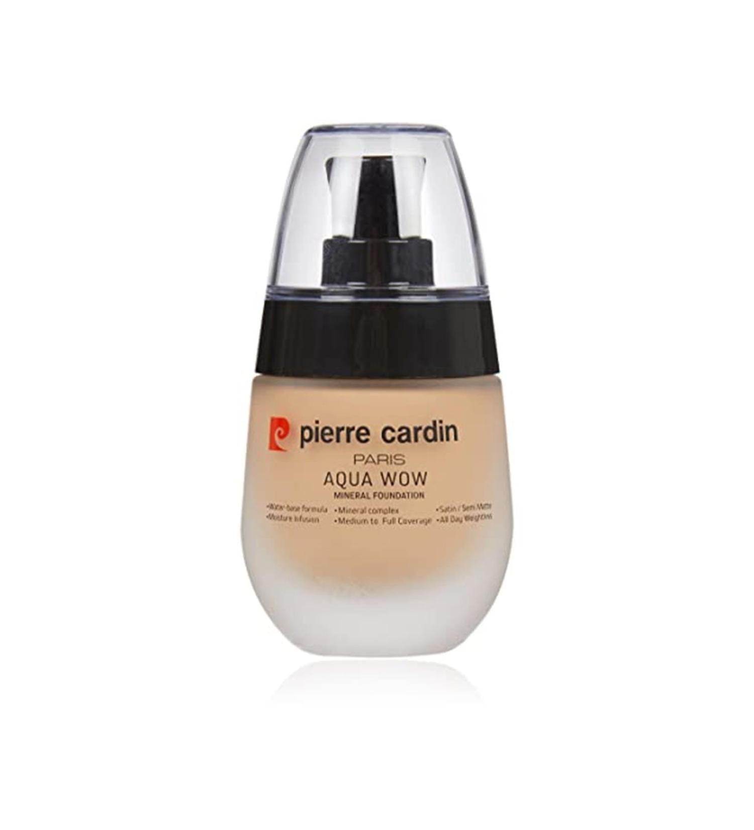 Pierre Cardin Aqua Wow Mineral Water Based Foundation Ivory Skin With Warm Yellow
