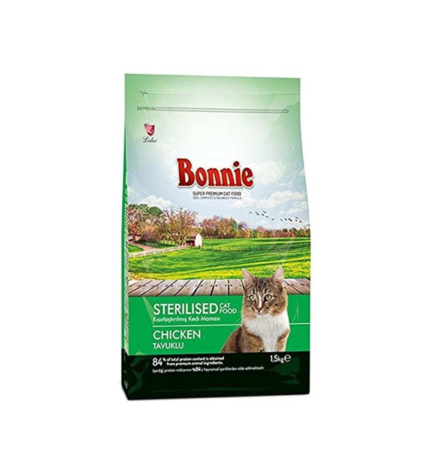 Bonnie Adult Cat Sterilized 32/12 Chicken 1.5 kg