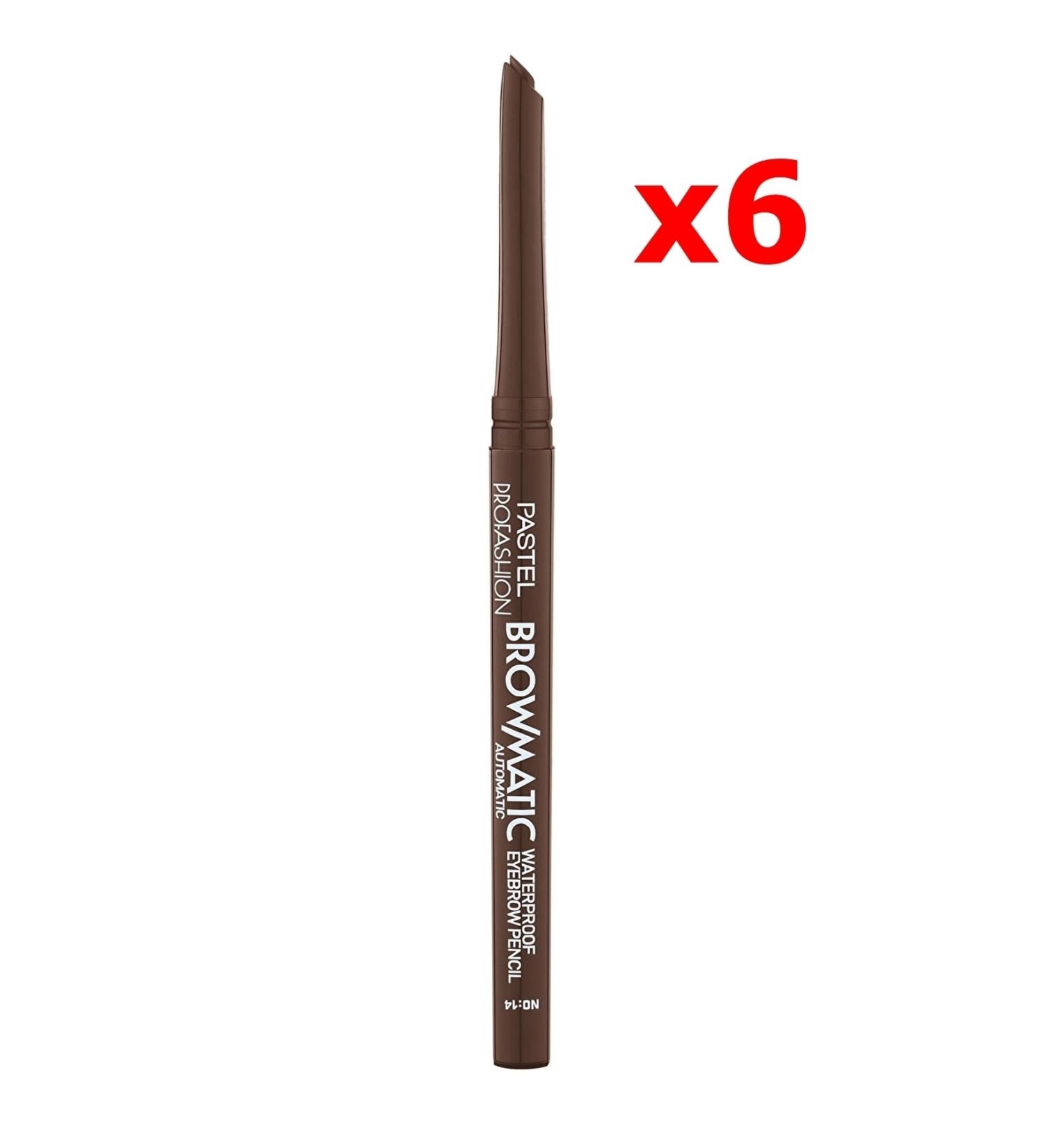 Pastel Profashion Browmatic Automatic Waterprof Eye Brow Pencil 14 6 Pieces