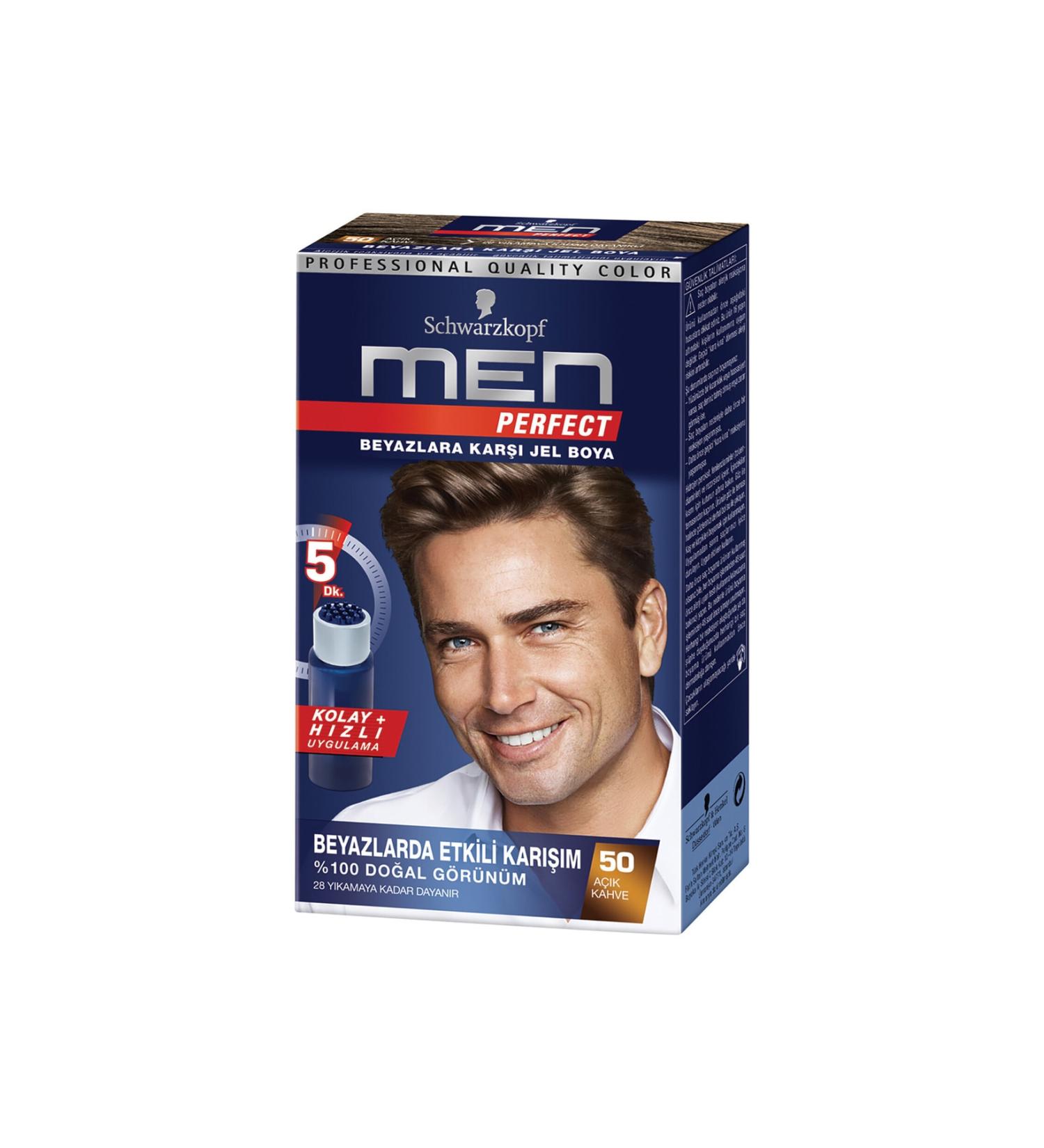 Schwarzkopf Men Perfect Hair Dye 50 Light Brown