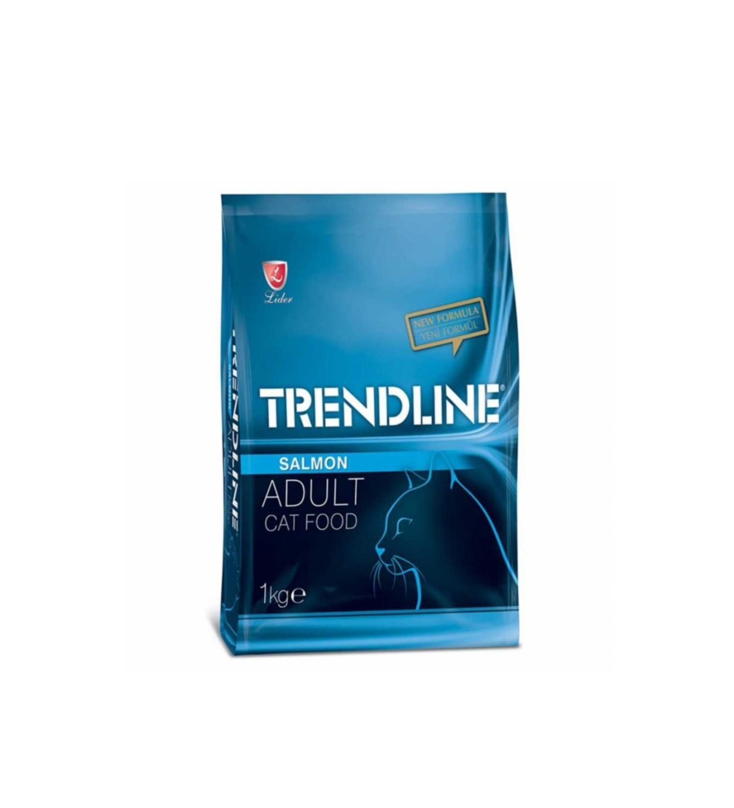 Trendline Adult Cat Food Salmon 1 kg 3 Pieces