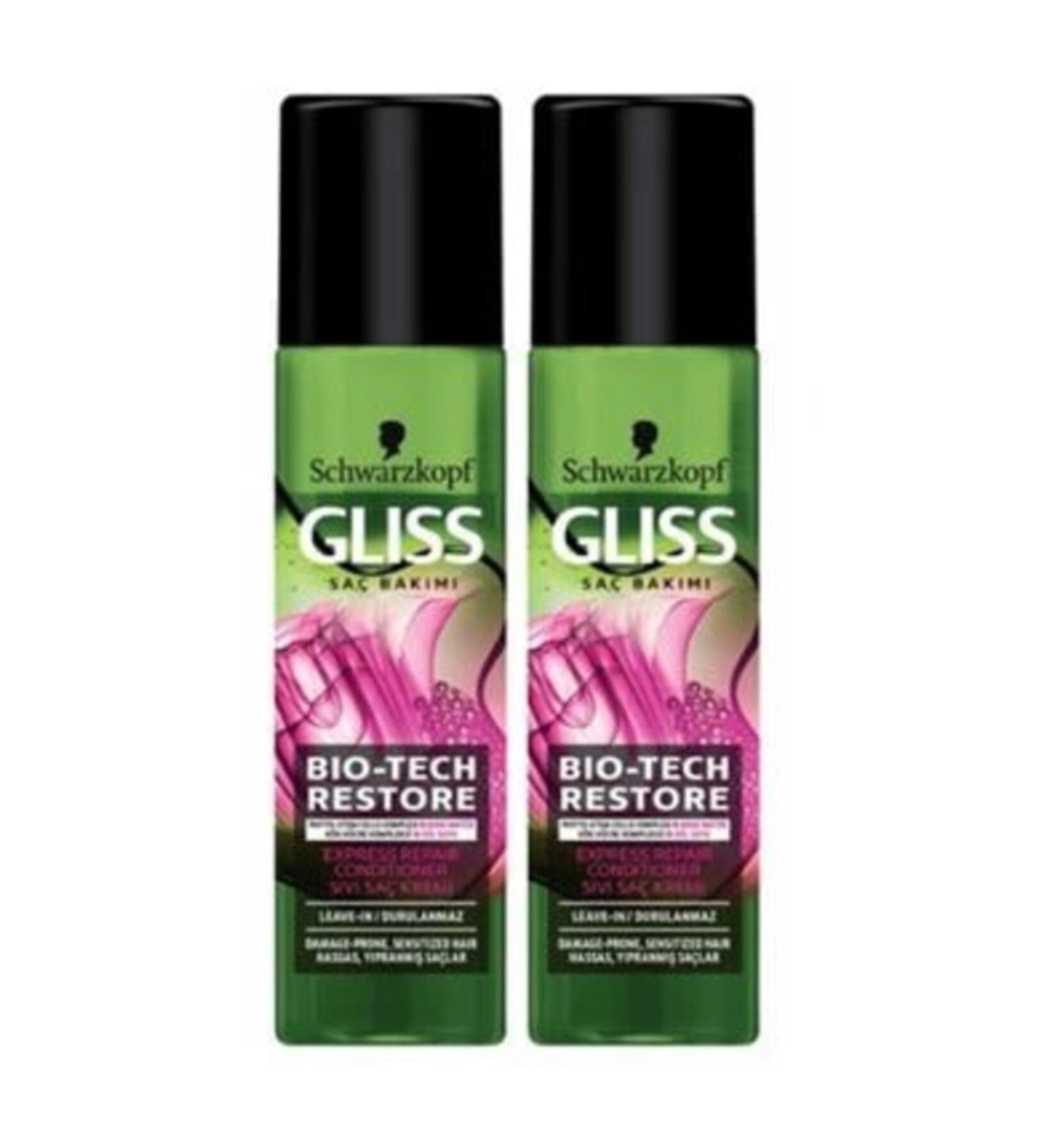 Gliss Bio - Tech Liquid Hair Conditioner 200 ml X 2 Pieces