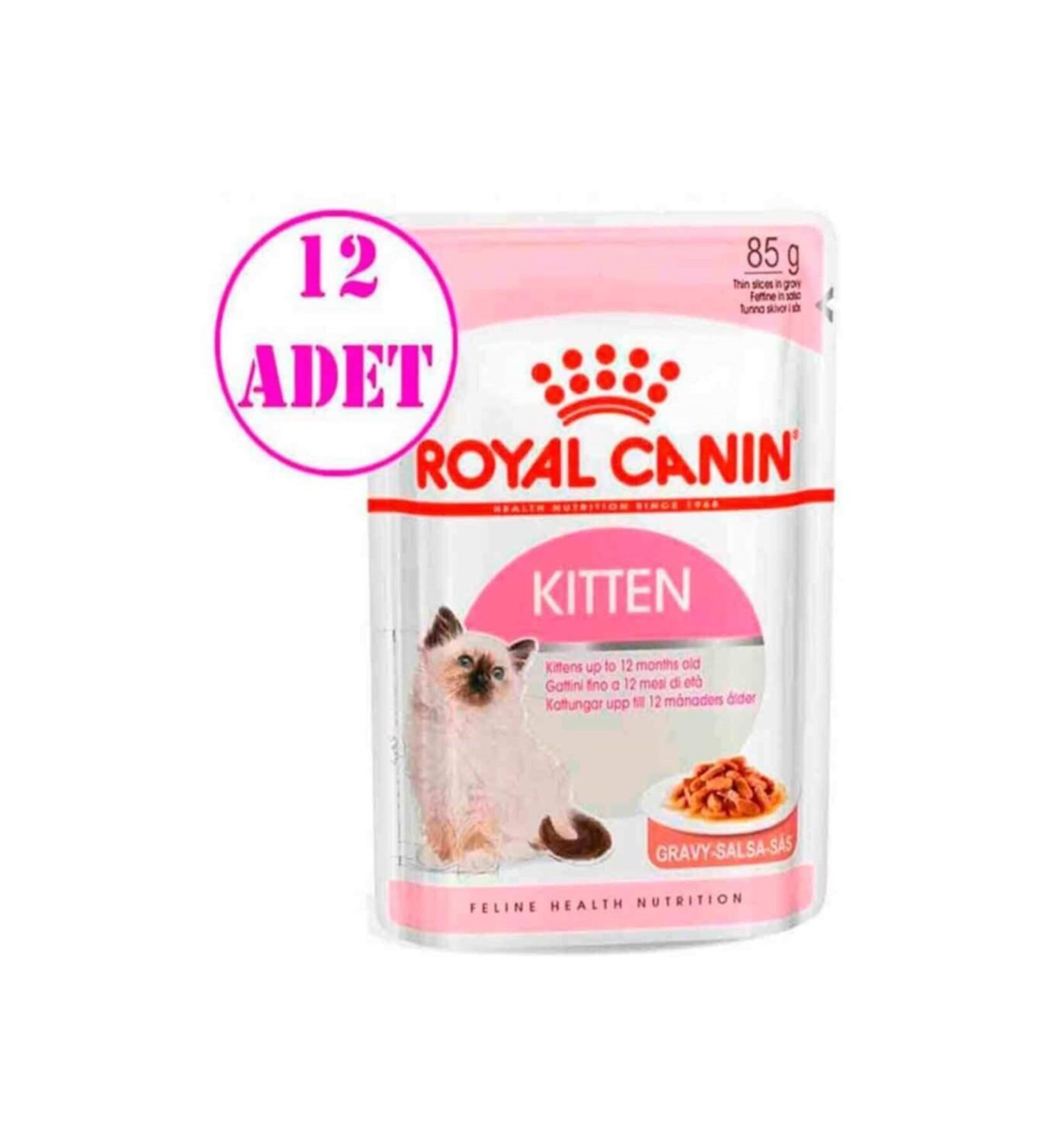 Royal Canin Kitten Gravy Cat Food 85 Gr 12 Pieces