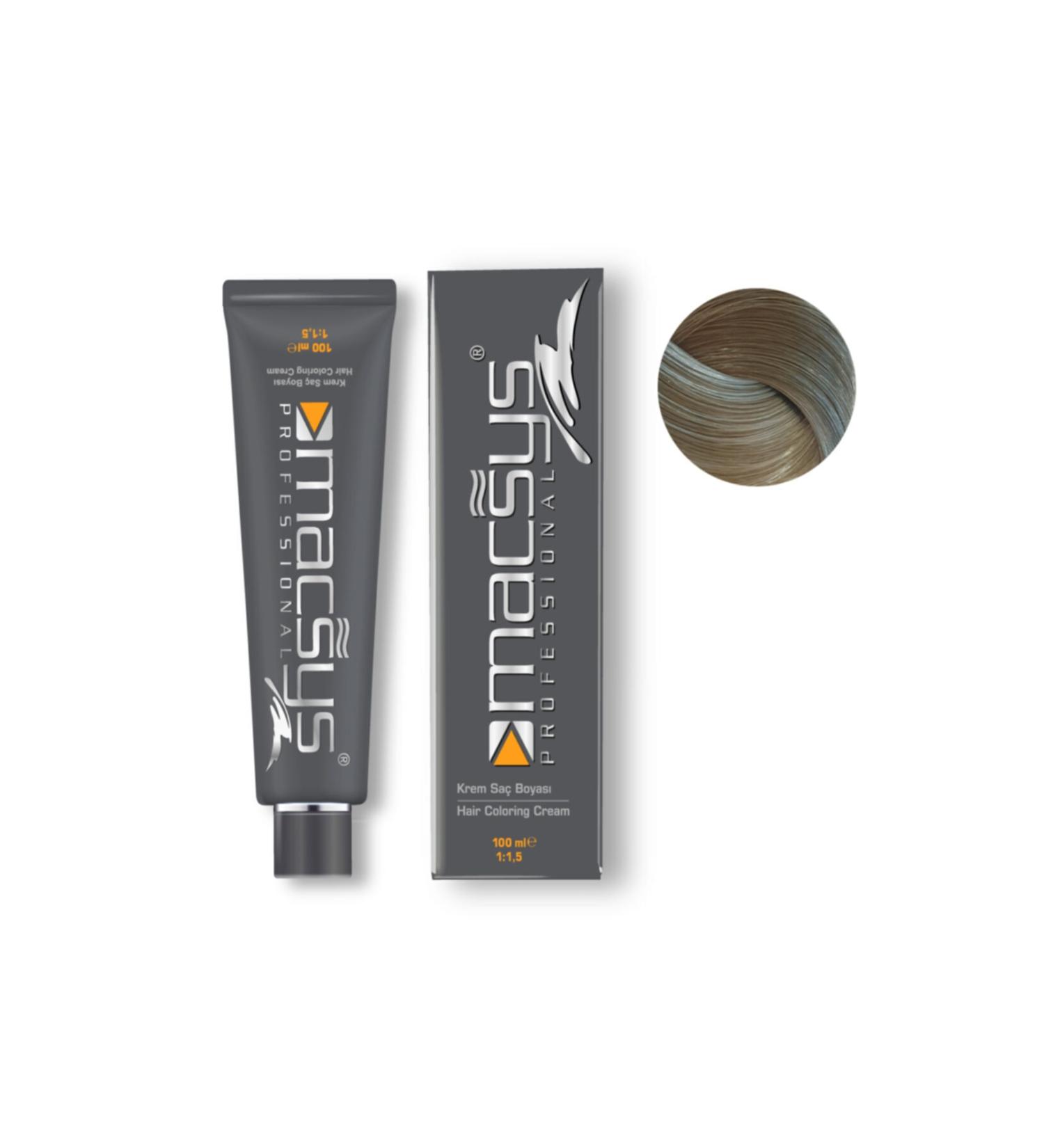 MACSYS Intense Ash Blonde Oxidizer-Free 100 ml Professional Hair Dye No: 7.01