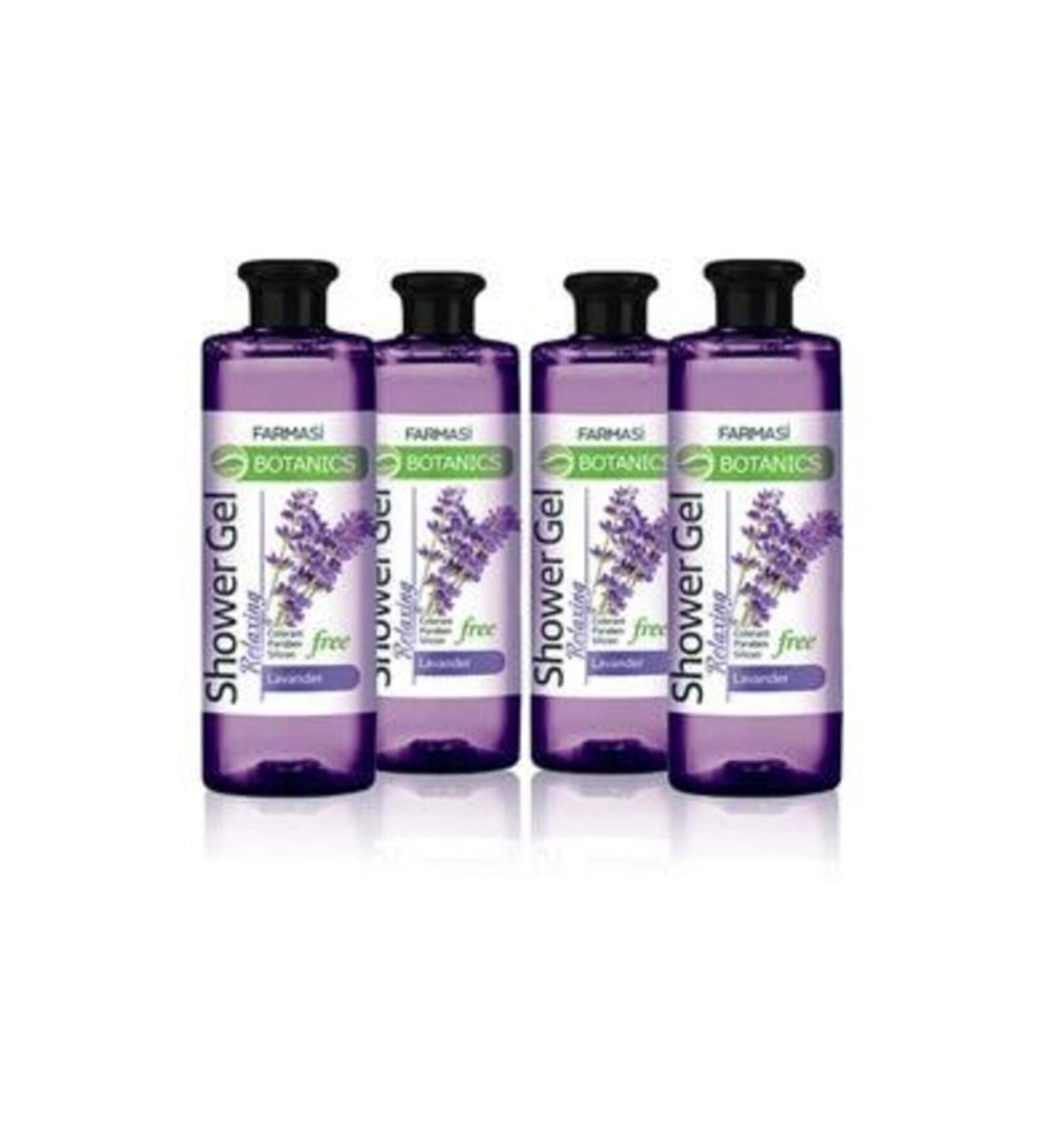 Farmasi Botanics Lavender Essence Relaxing Shower Gel-500ml 4 Pieces