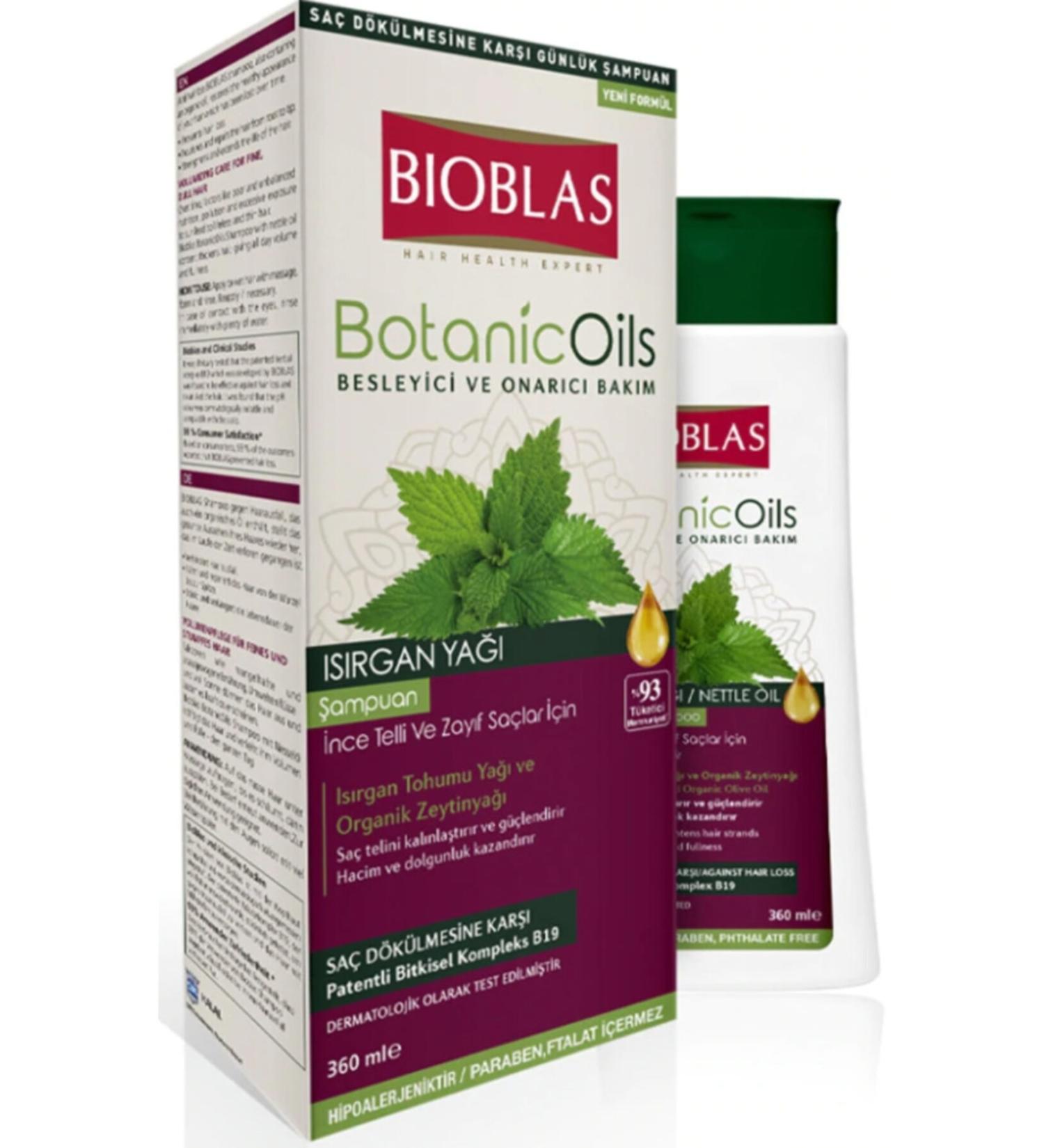 Bioblas Botanic Oils Shampoo for Fine and Weak Hair 360 Ml
