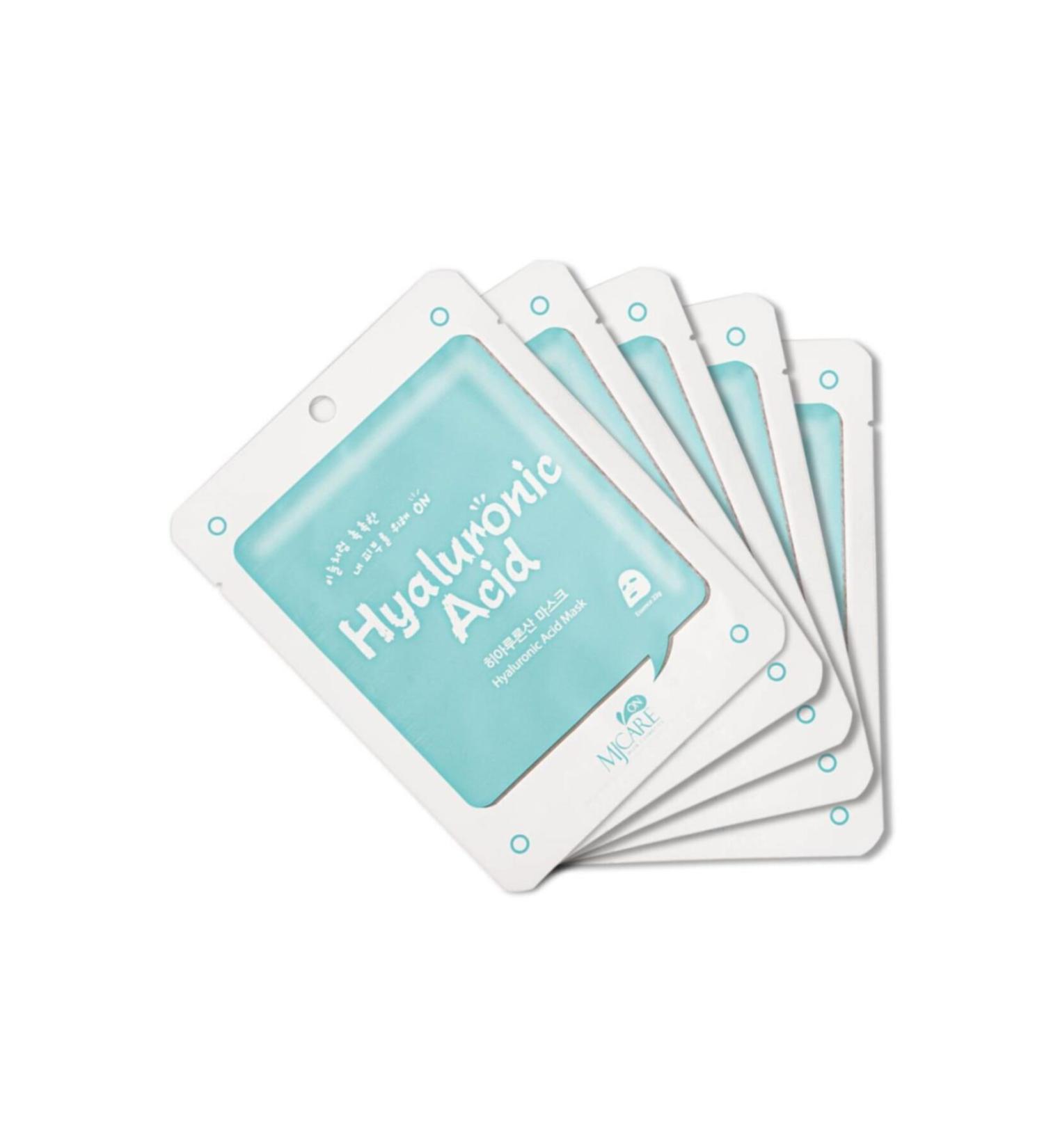 Mjcare On Hyaluronic Acid Mask Hyaluronic Acid Essence Face Mask 5-Piece