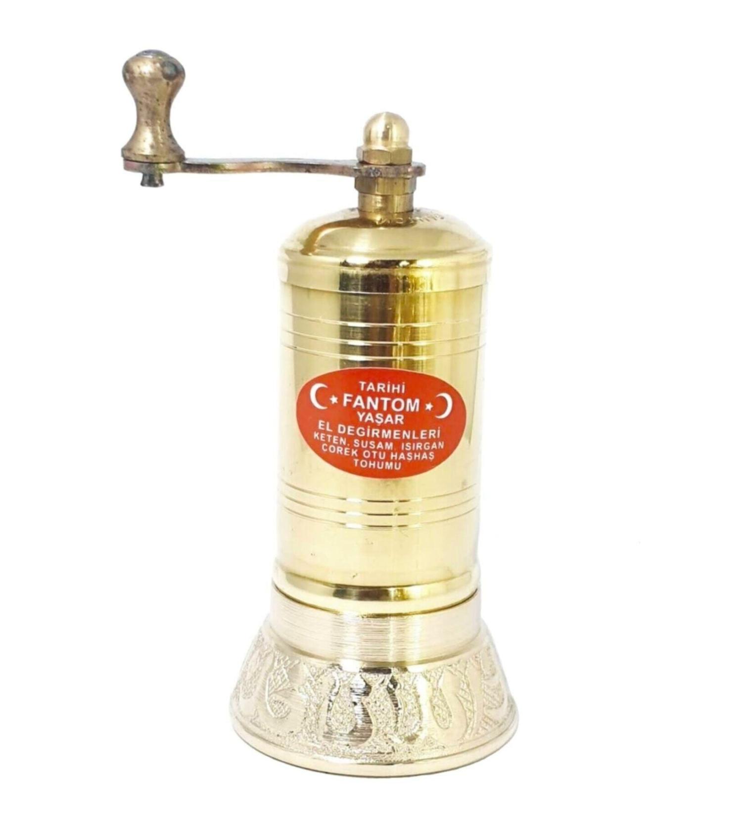 FANTOM Brass Embroidered Nettle-Flax Seed Grinding Mill - Buy Online on GoSupps.com